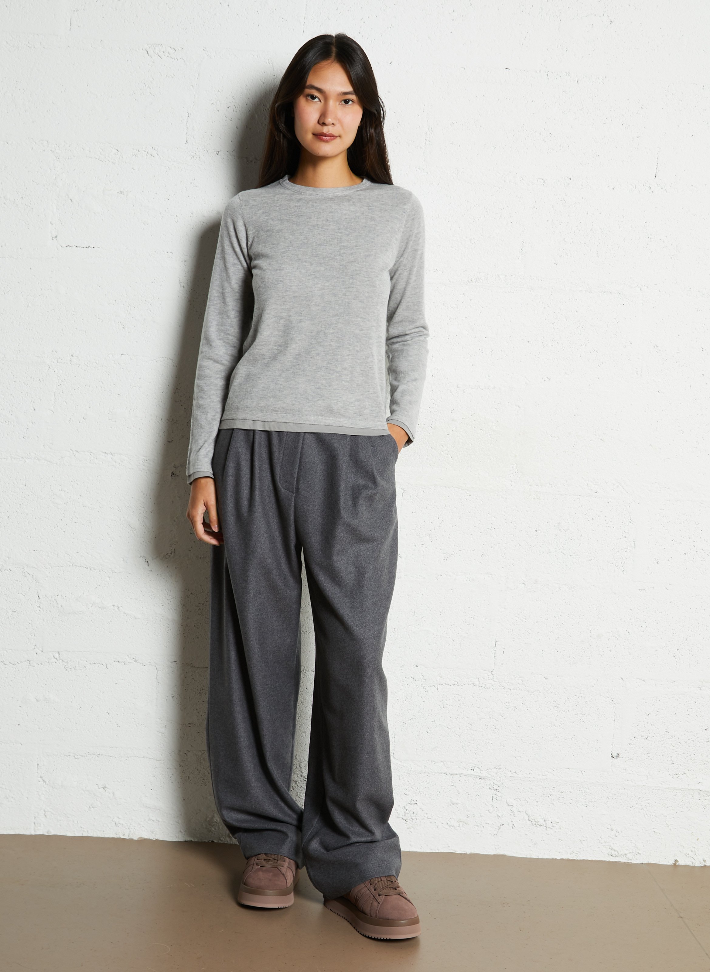 Wijde broek THE NEW SOCIETY Grijs