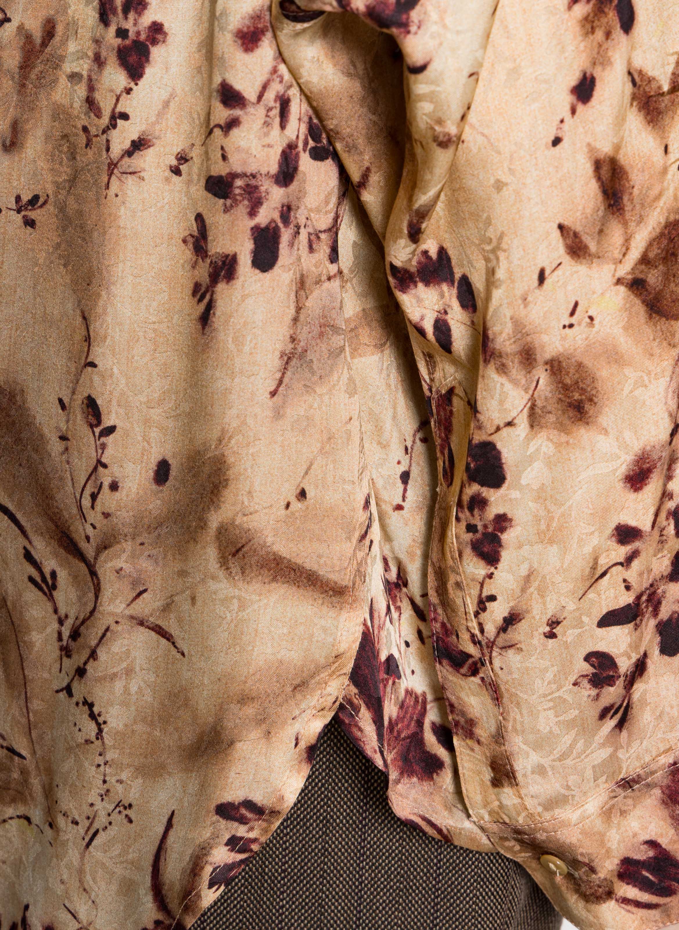 Chemise ample fluide à motifs MOMONI Rouge