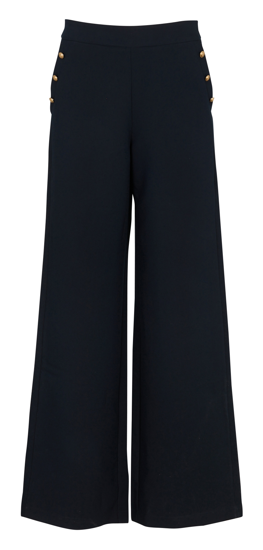 Azawood high-waisted wide-leg trousers IKKS Blue