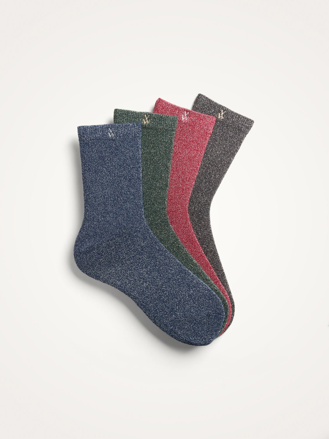 Sequined high socks in a cotton blend VANESSA WU Red