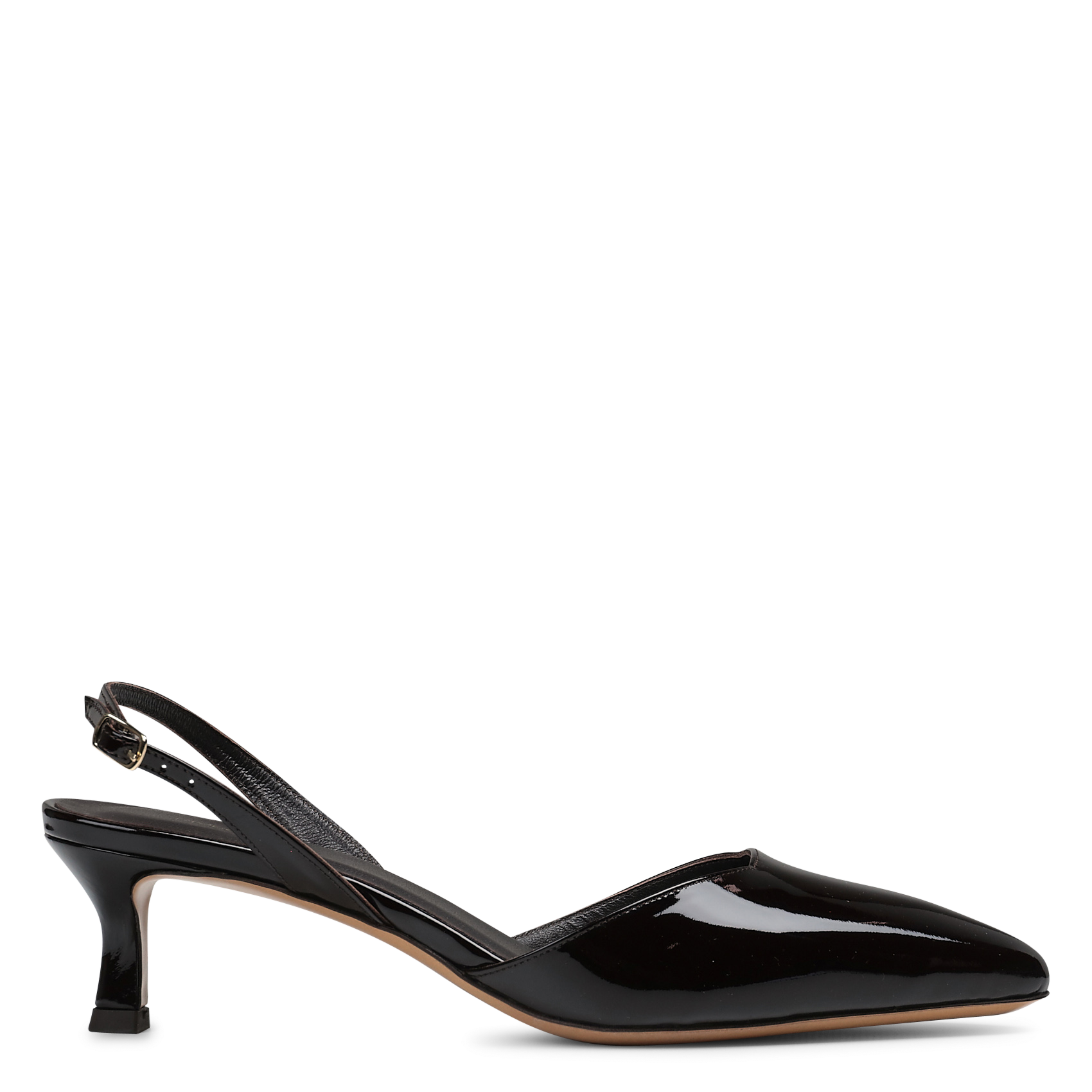 Ella - Lackleder-Pumps RIVECOUR Braun