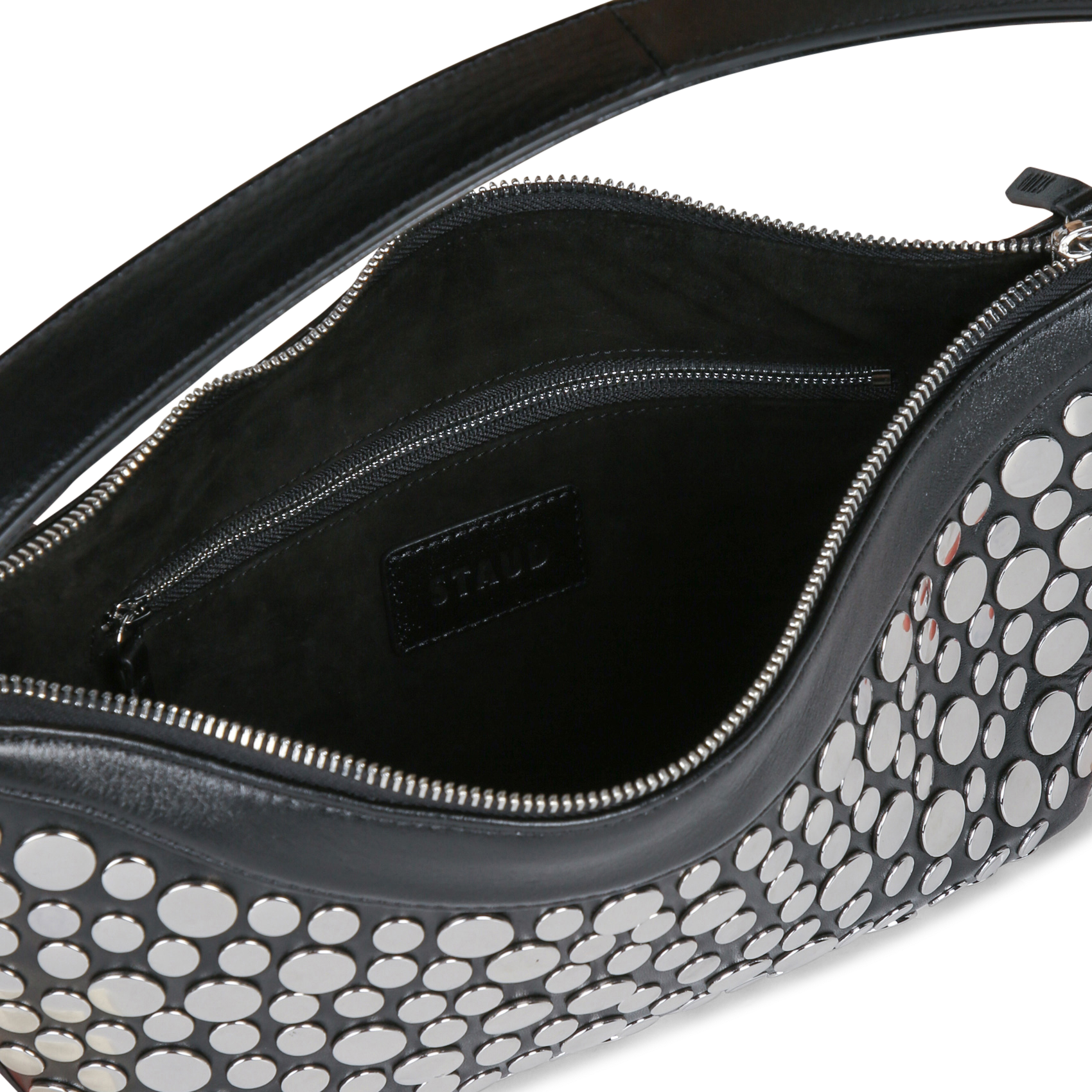 Sac à main en cuir STAUD Noir