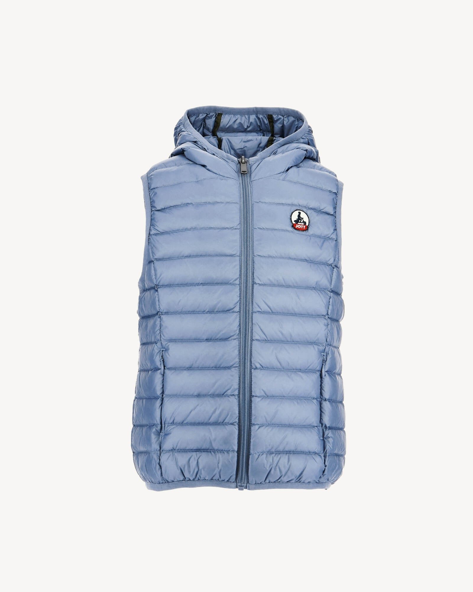 Child's hooded sleeveless puffer jacket djam JOTT Blue