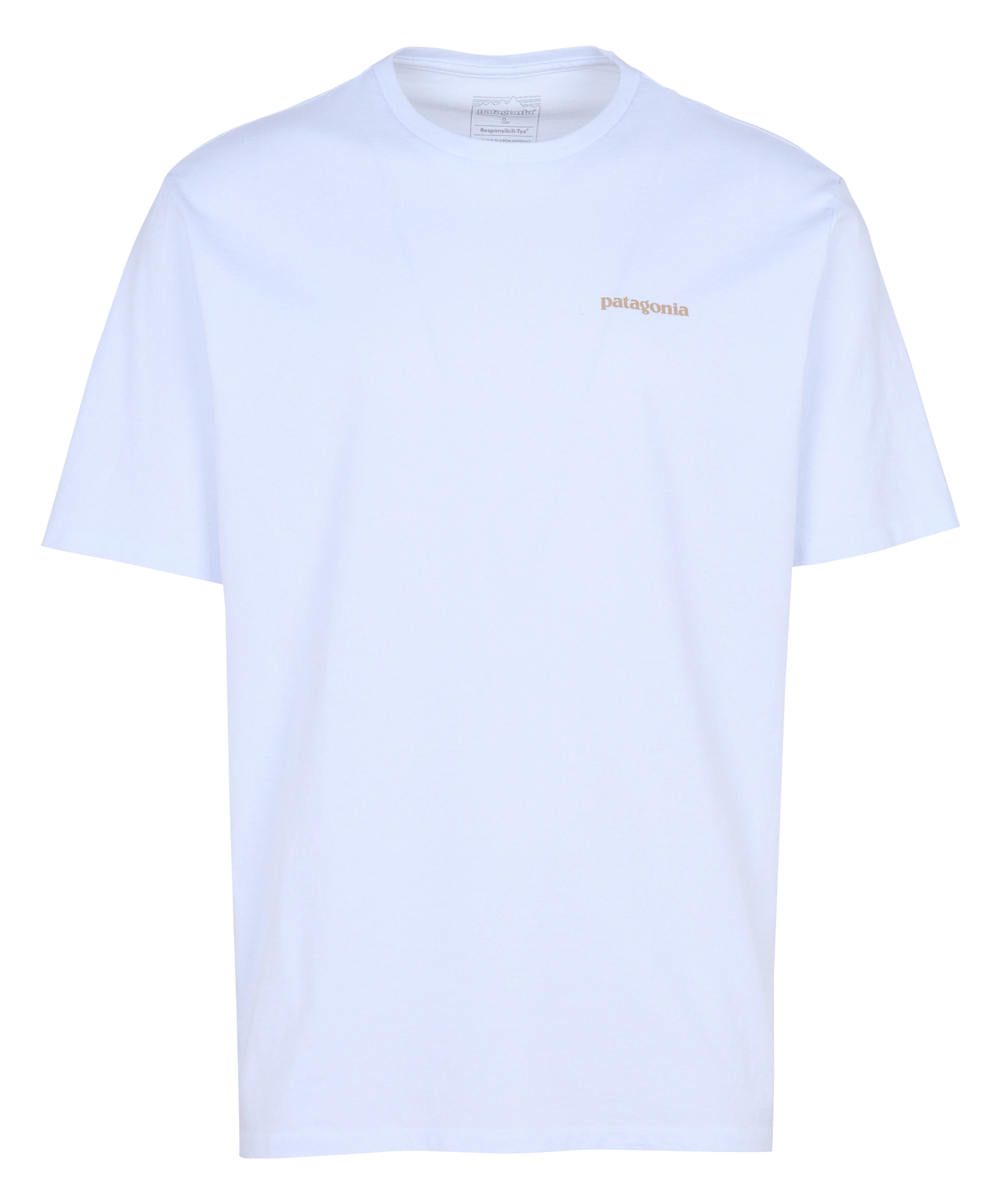 Straight T-shirt in mixed recycled cotton PATAGONIA White