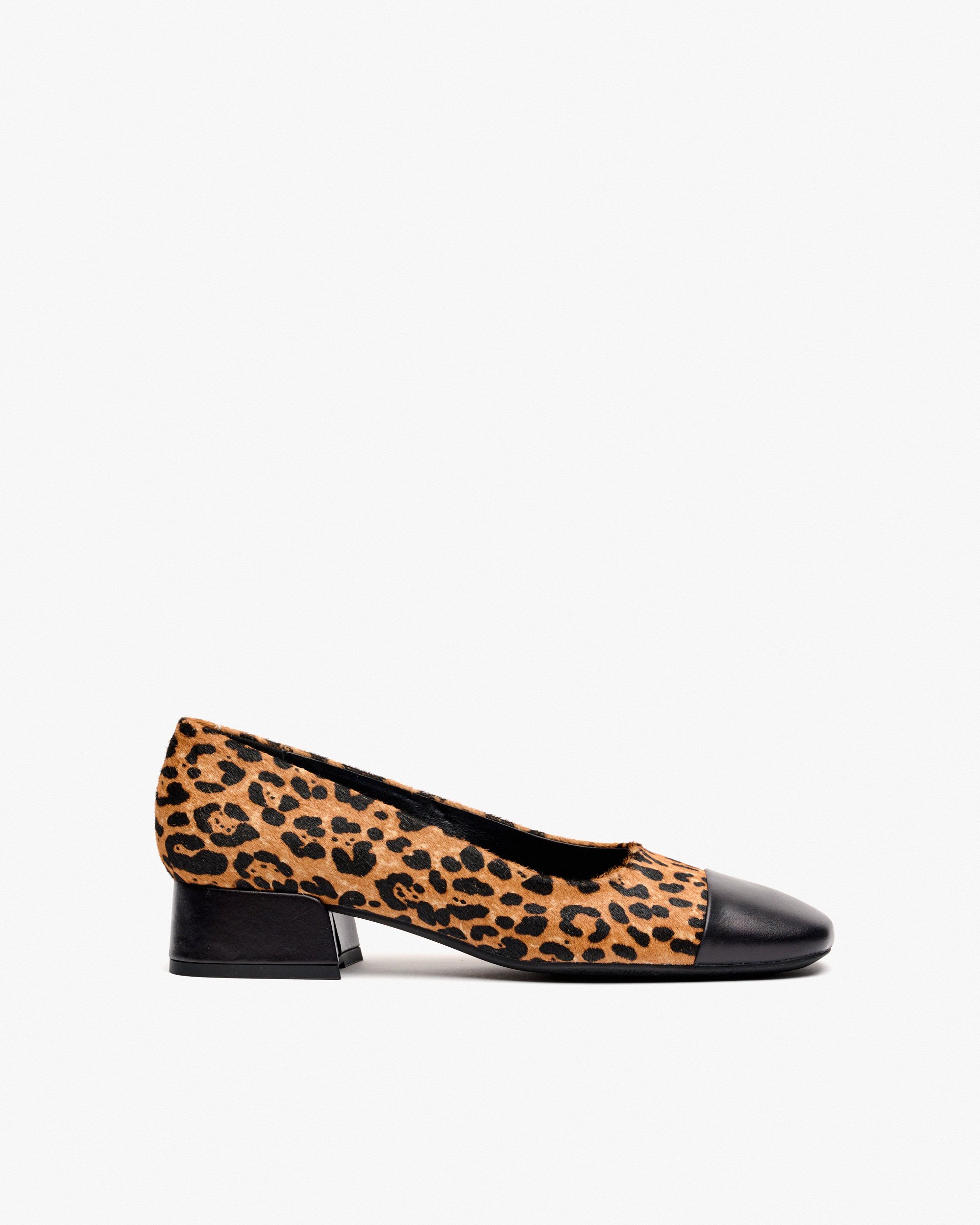 Two-tone leopard print heels PEDRO MIRALLES Brown