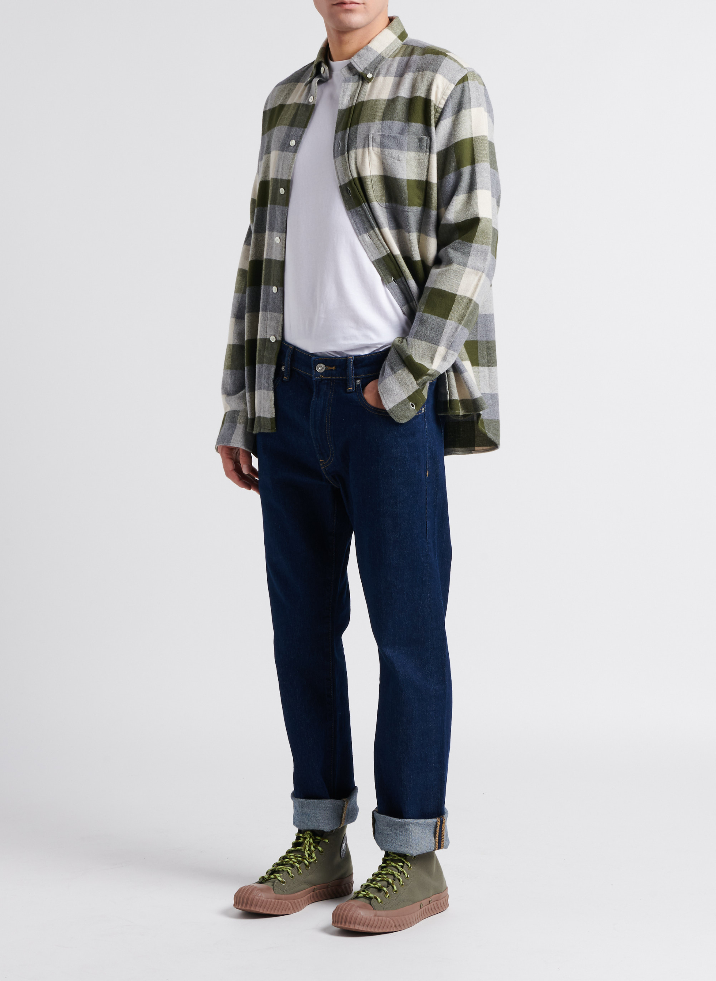 High-top round-toe trainers CONVERSE Green