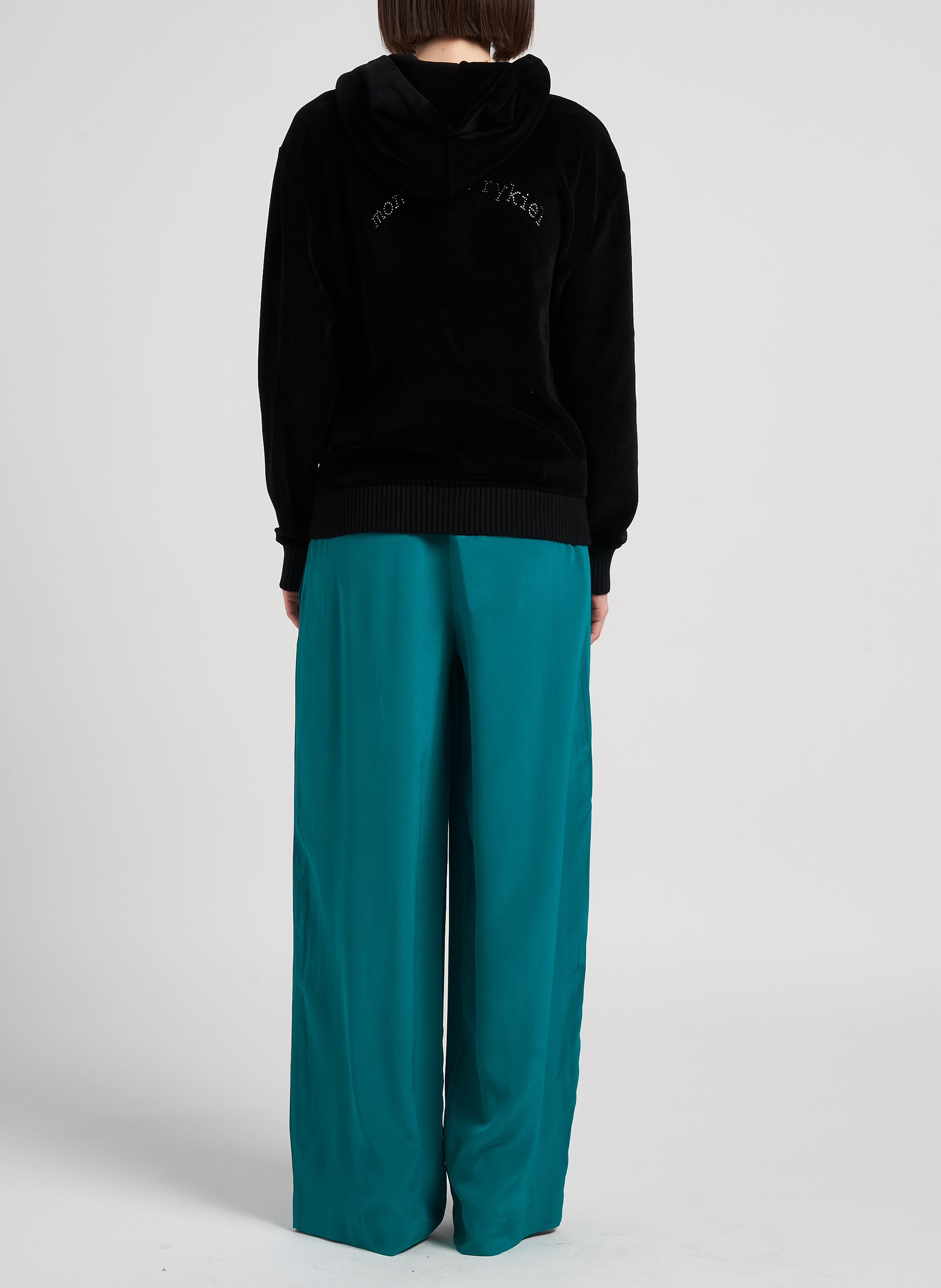 Pantalon palazzo en soie VALENTINE GAUTHIER Bleu