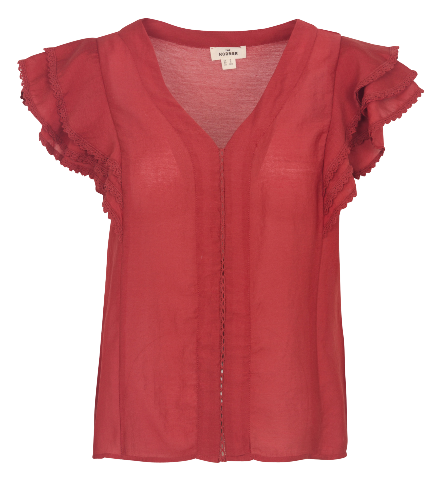 Top droit col V THE KORNER