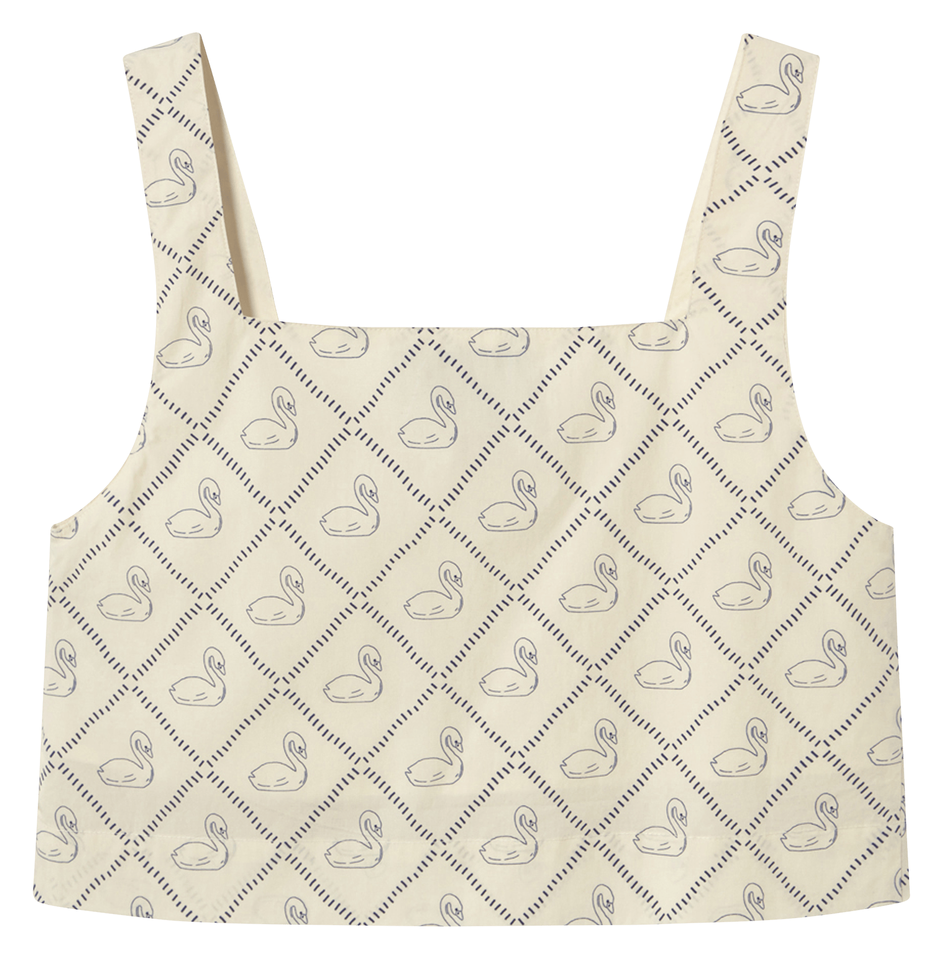 Sleeveless printed top THE TINY BIG SISTER Beige