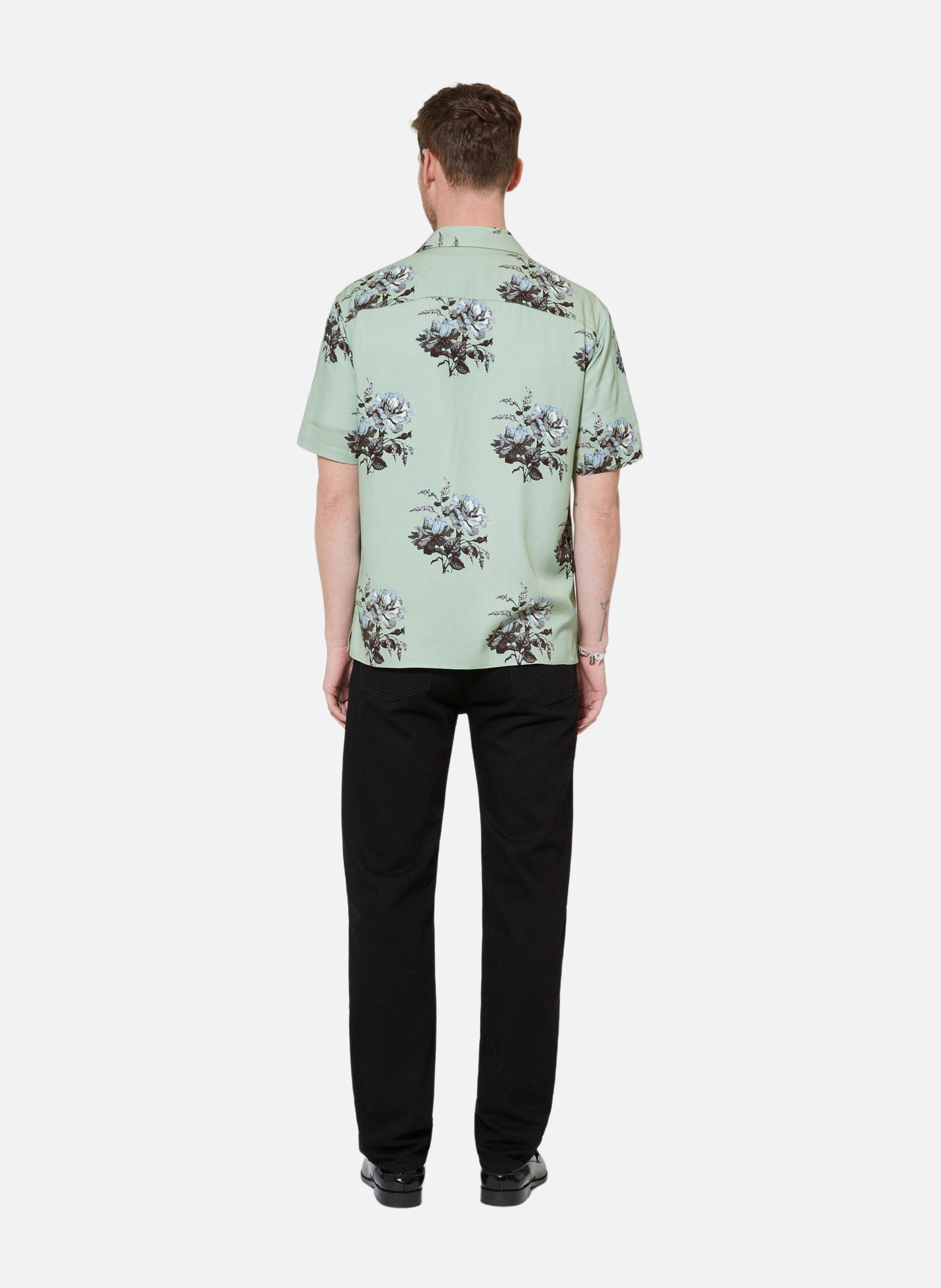 Short-sleeve floral print shirt THE KOOPLES Green
