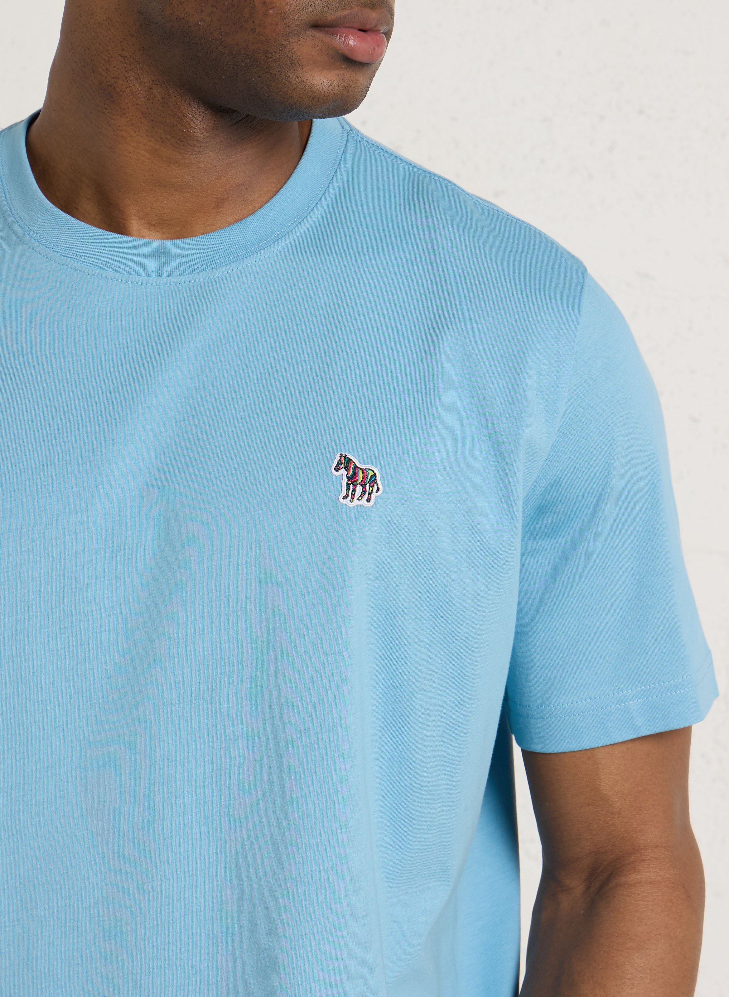 Tee-shirt droit col rond en coton bio PAUL SMITH Bleu