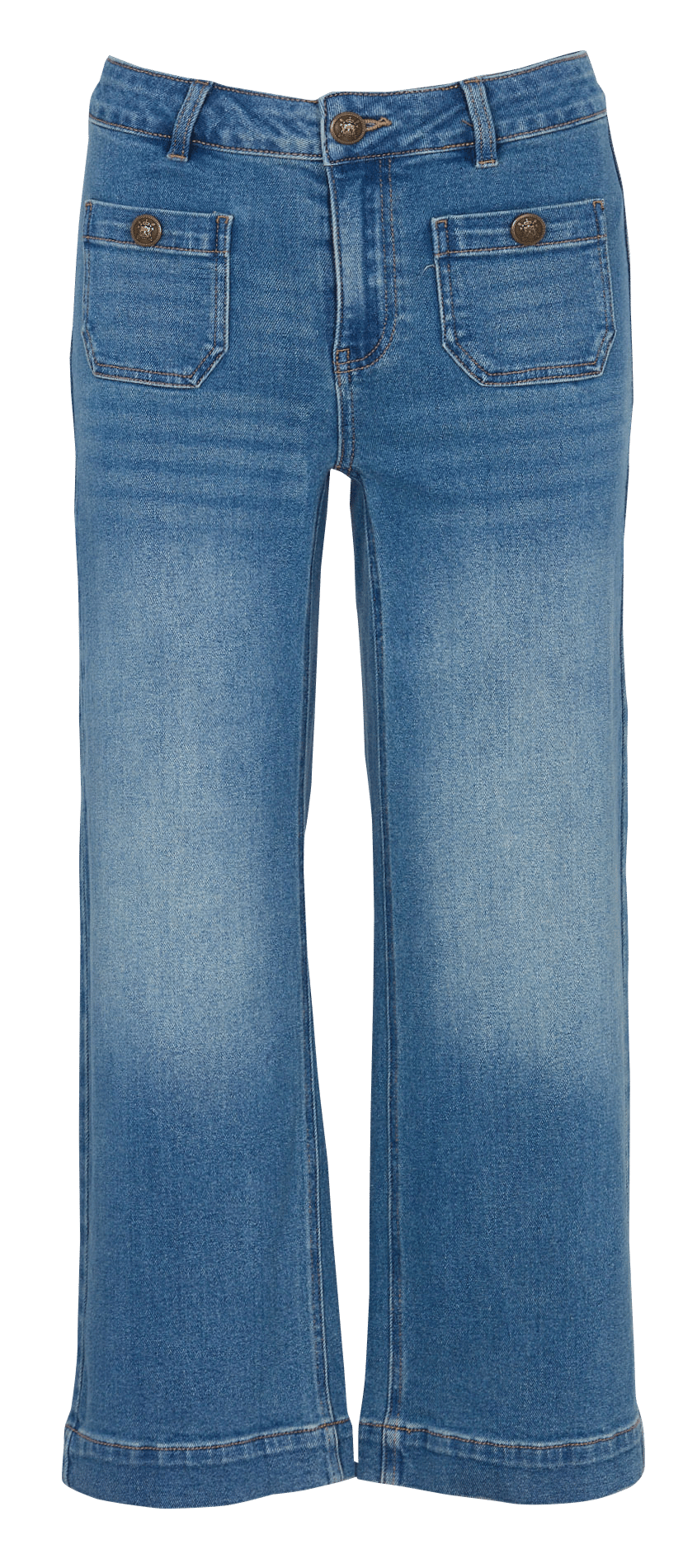 Jean droit raccourci uni  MAISON 123 Bleu