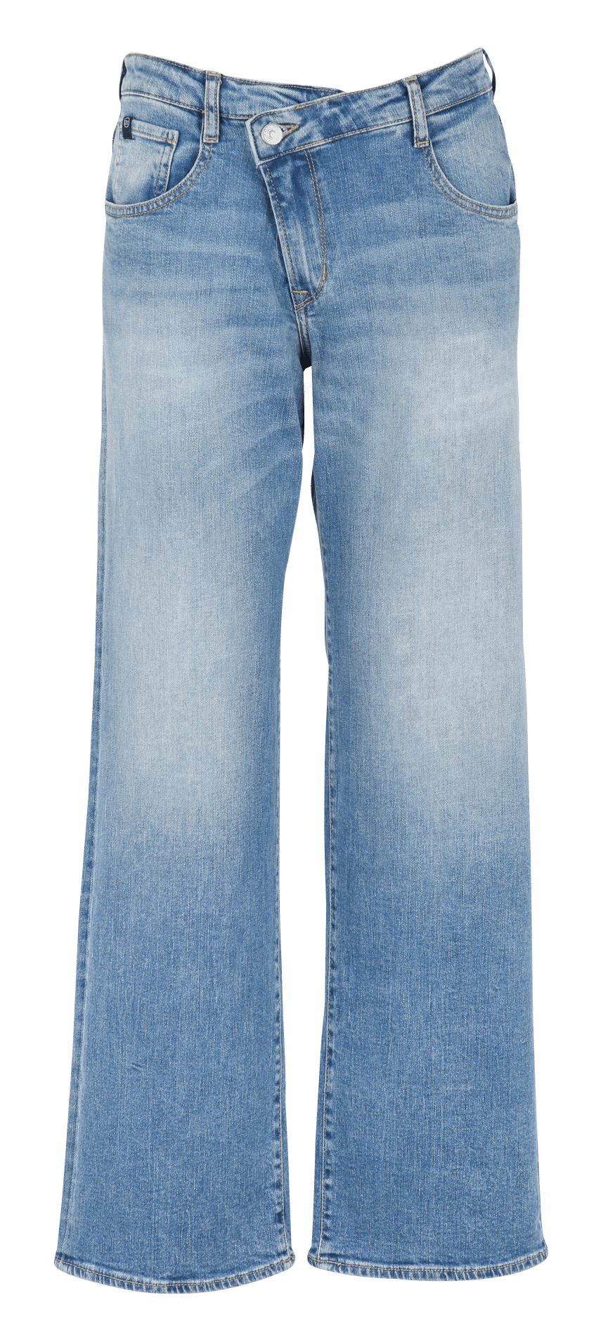 - Straight-leg jeans
- 5 pockets
- Straight cut
- Faded effect LE TEMPS DES CERISES Blue