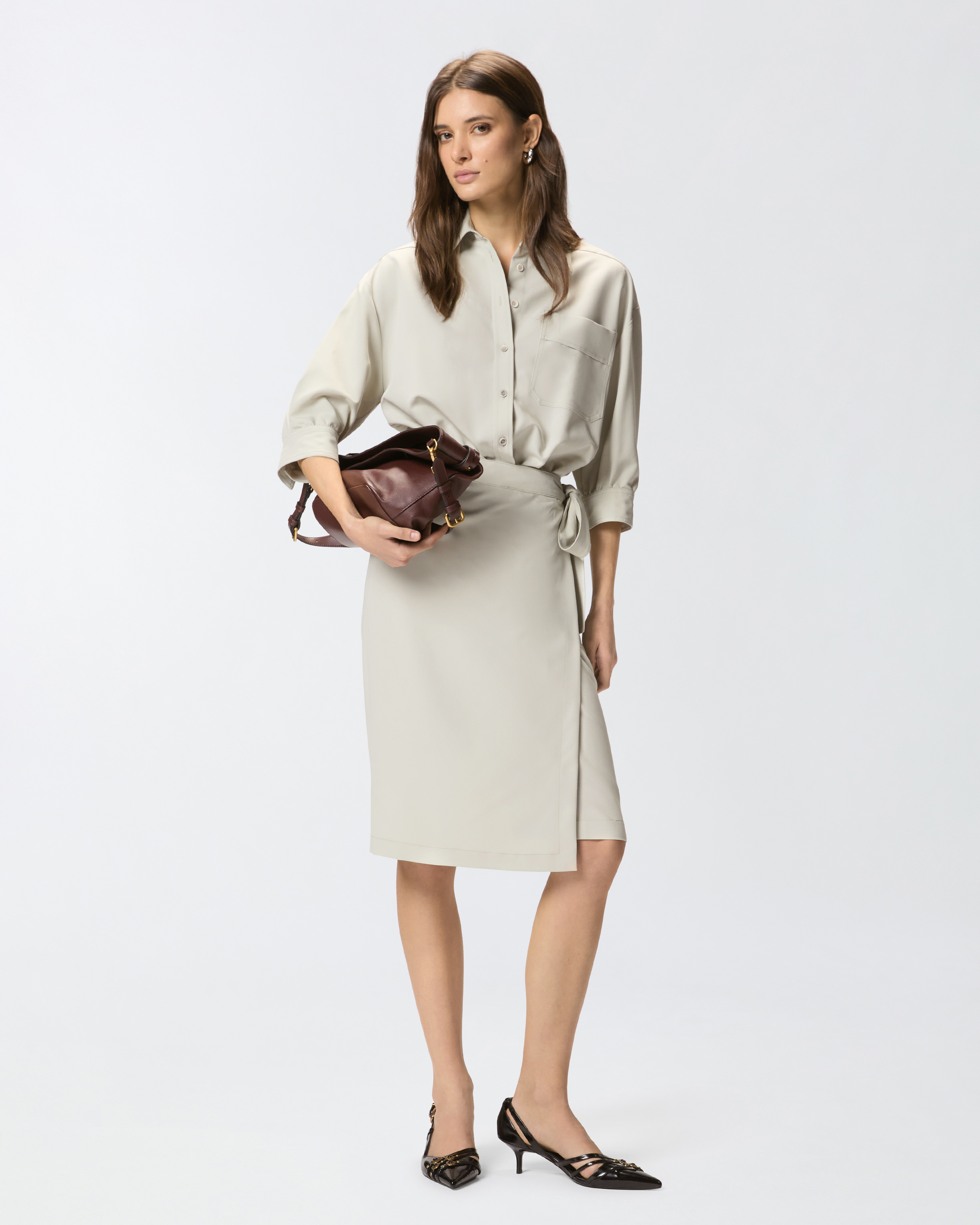 Robe midi avec haut chemise PINKO