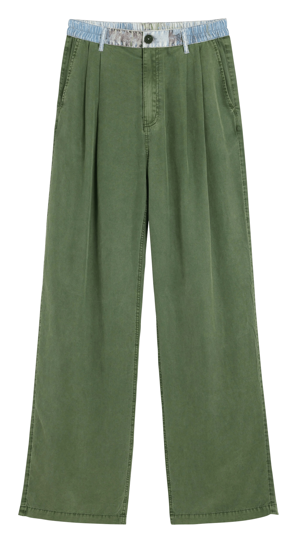 Jean droit DESIGUAL Vert