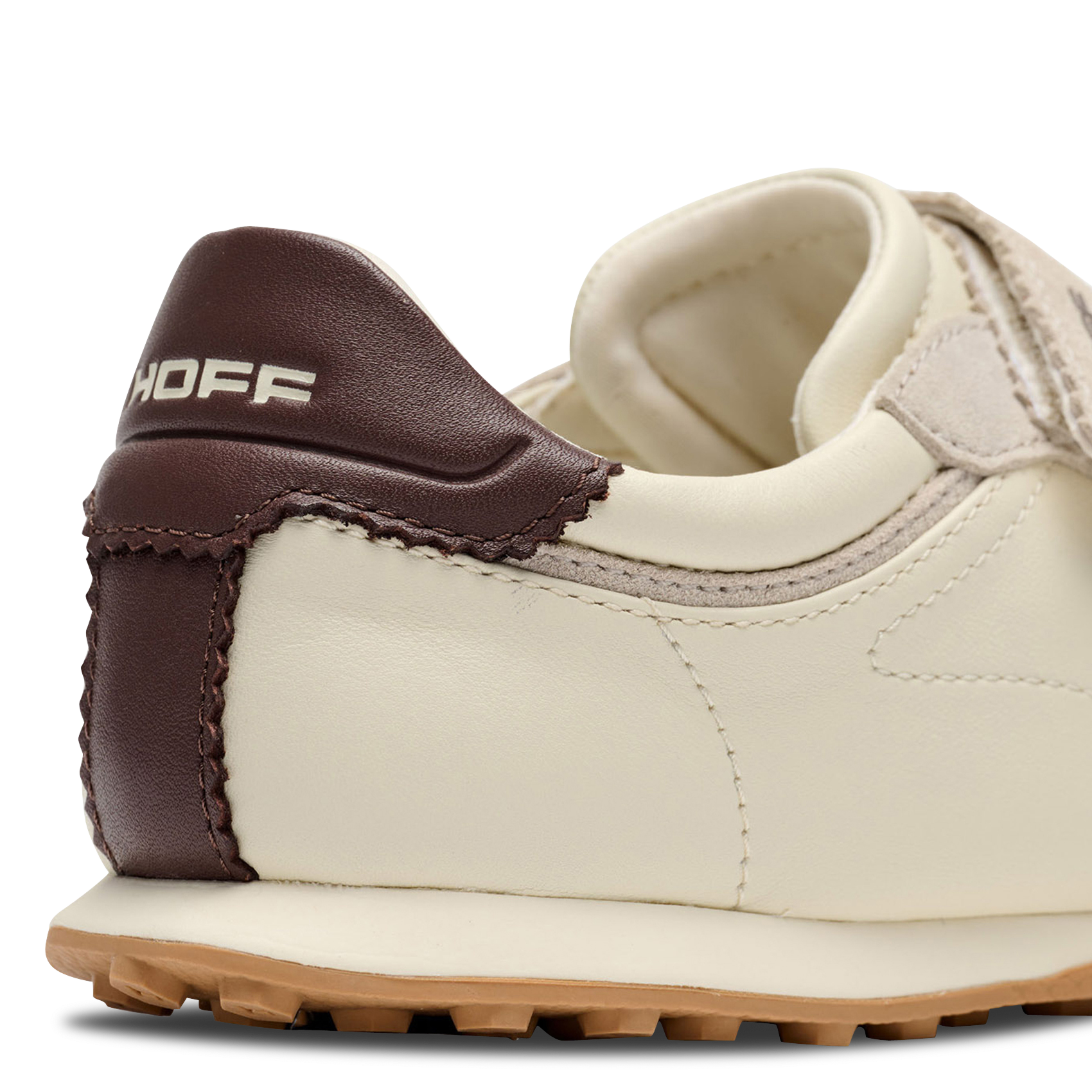 Niedrige Sneaker aus Leder-Mix HOFF Beige