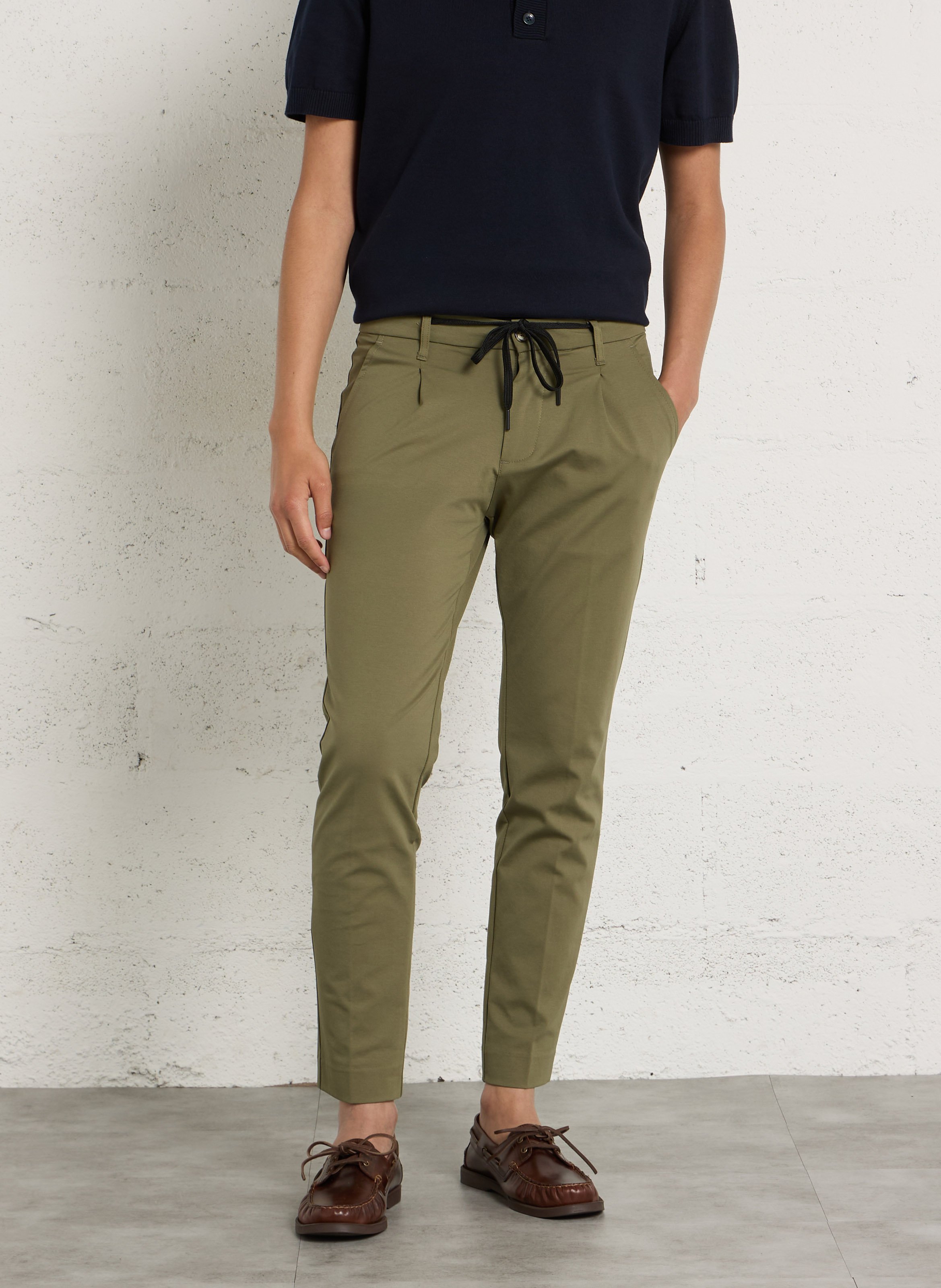 Bandplooibroek | katoenblend IMPERIAL Groen