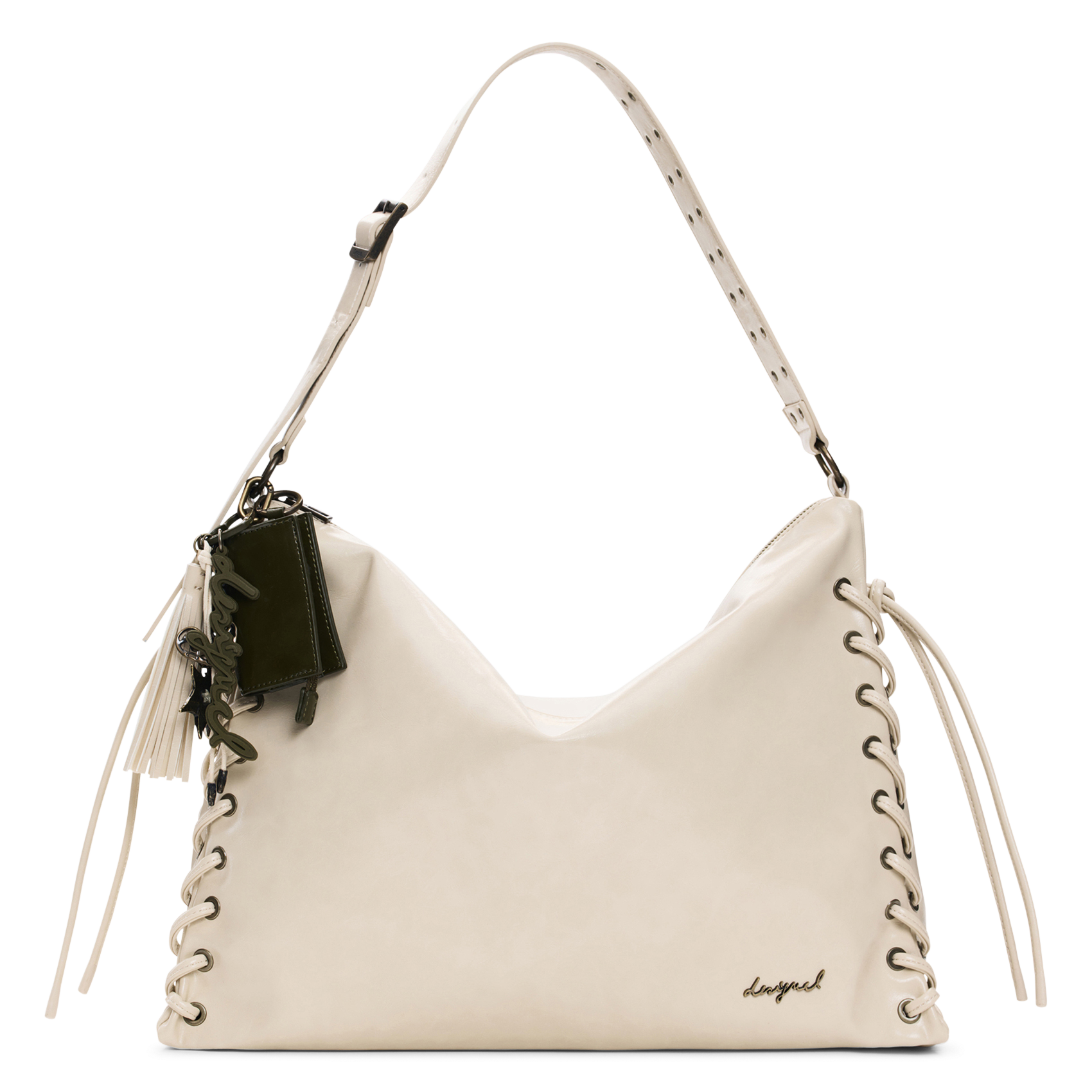 Plain shoulder bag DESIGUAL White
