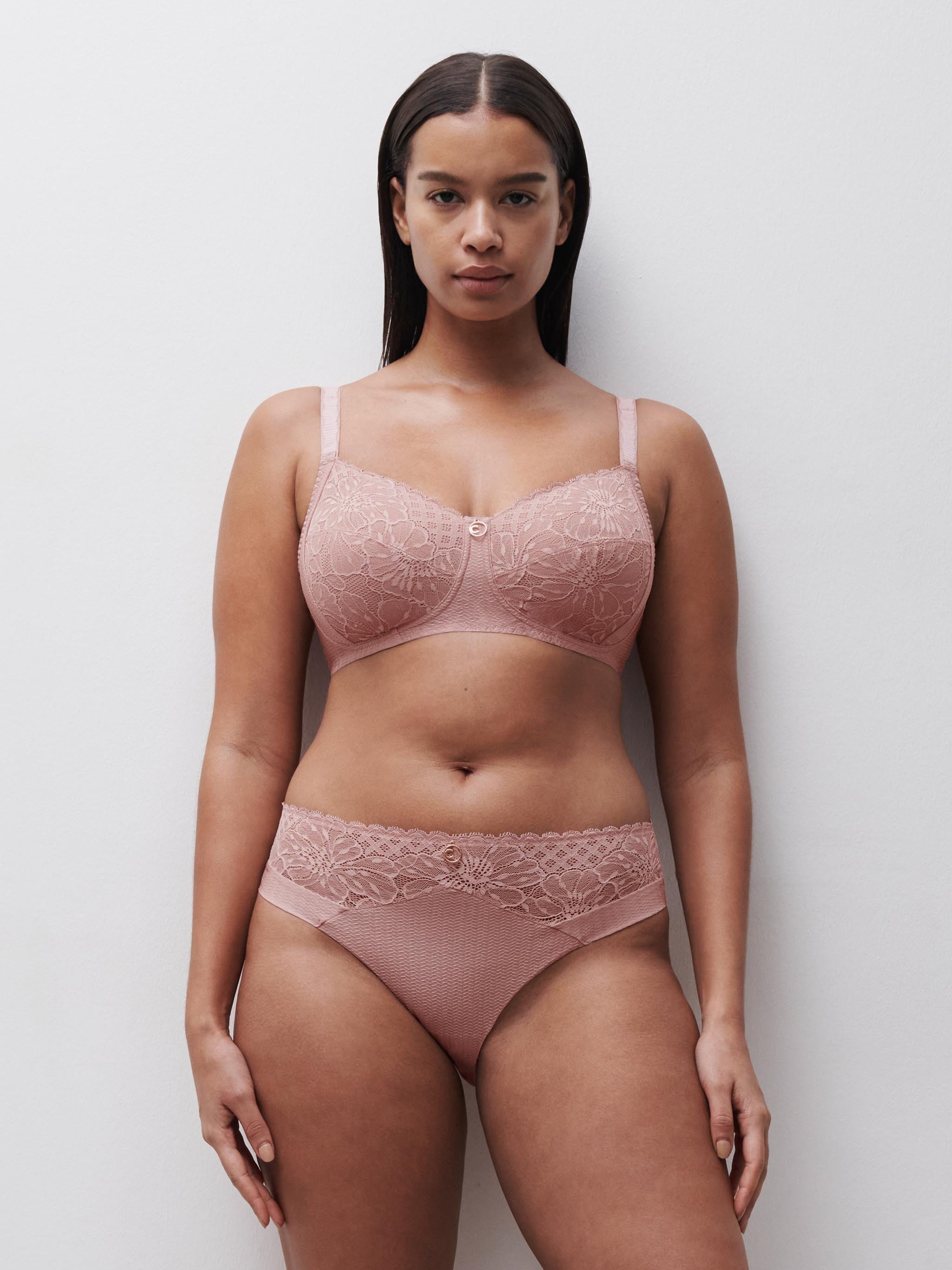 Non-wired support bra with cups CHANTELLE Pink