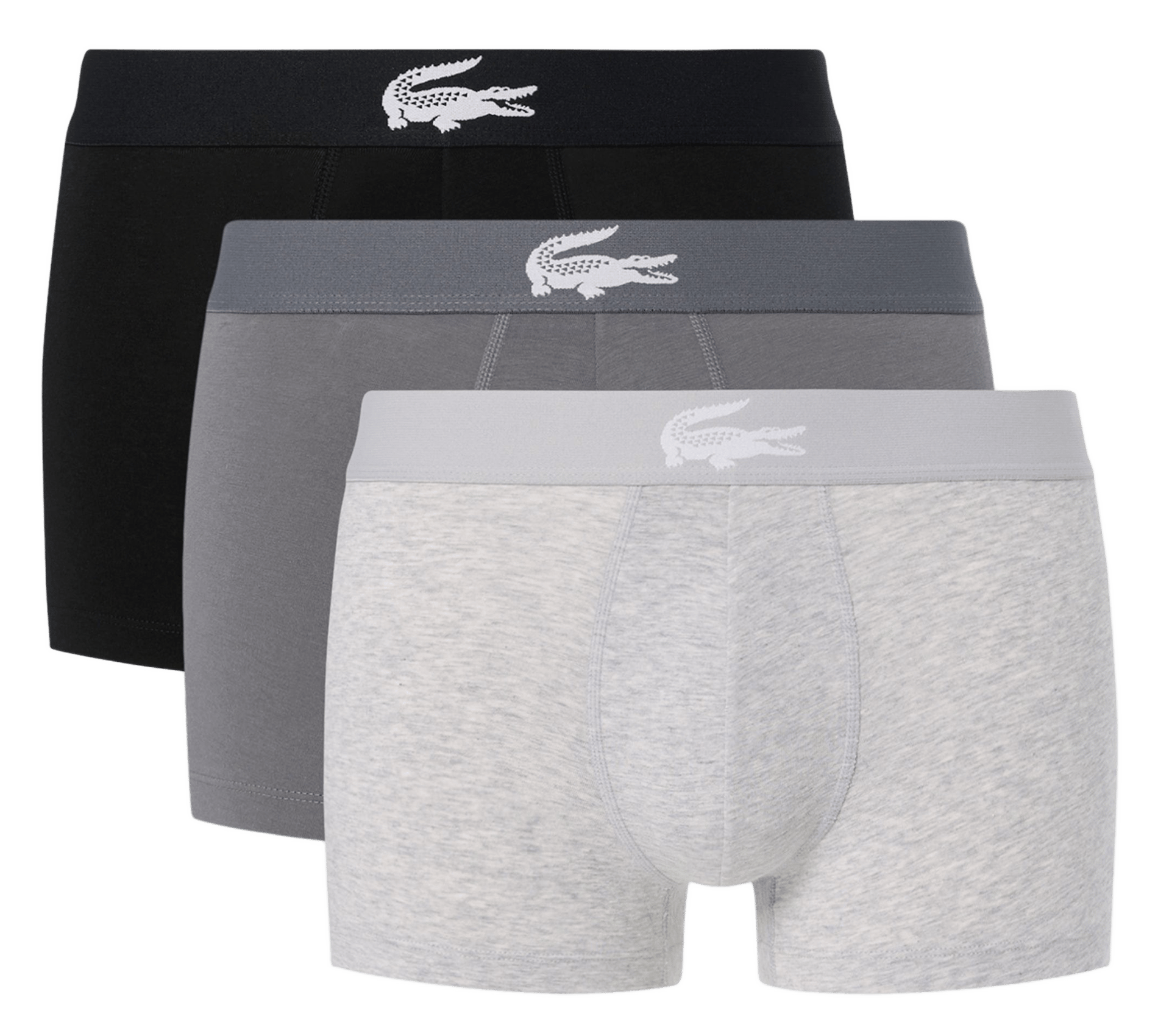Set of 3 short boxer briefs in blended cotton LACOSTE Multicolored