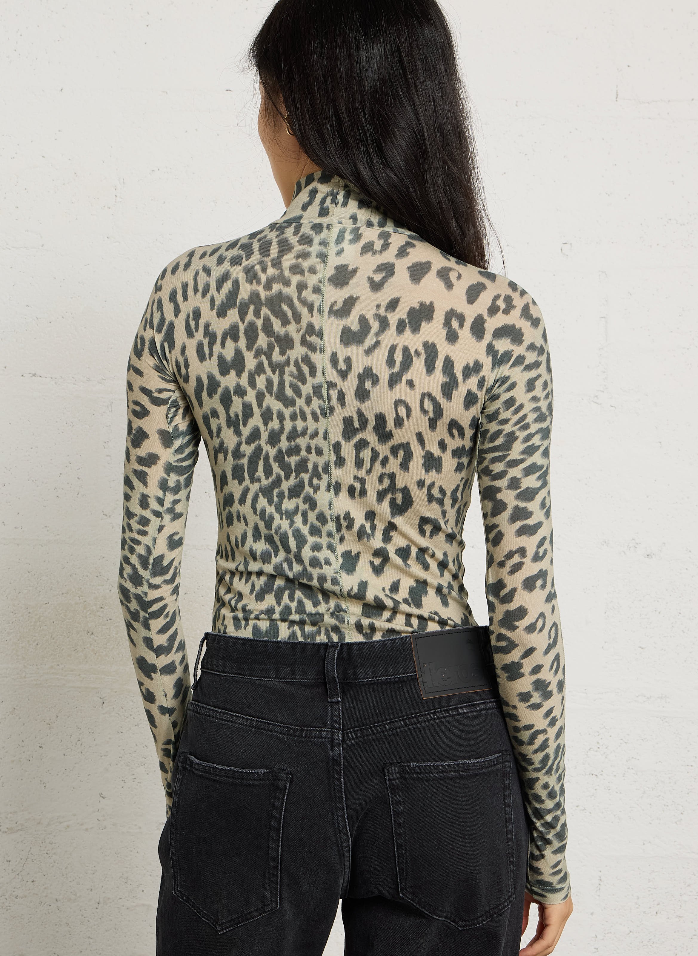 Eng anliegendes bedrucktes T-Shirt BELLEROSE Grau