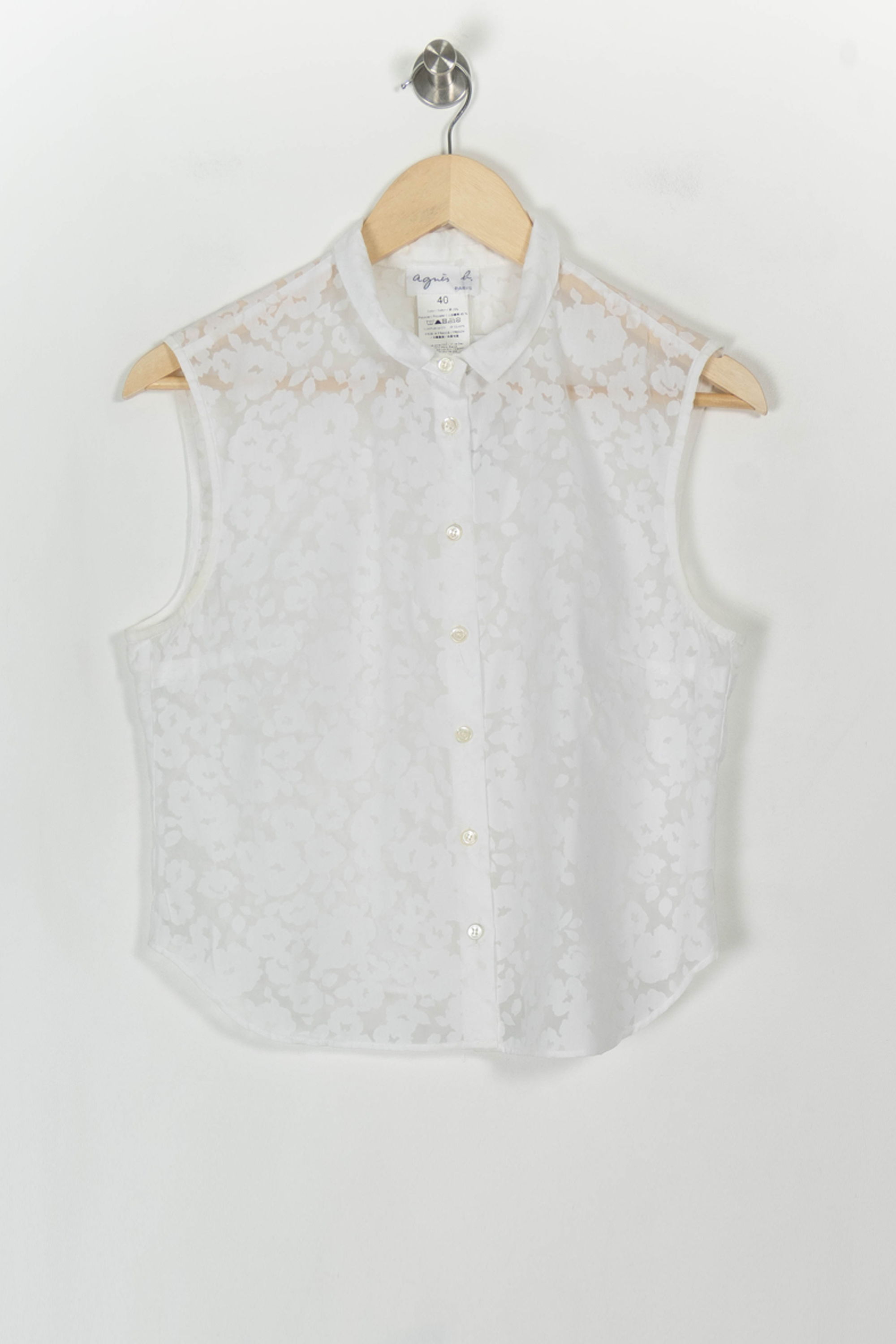 Shirt AGNES B. - Seconde Main White