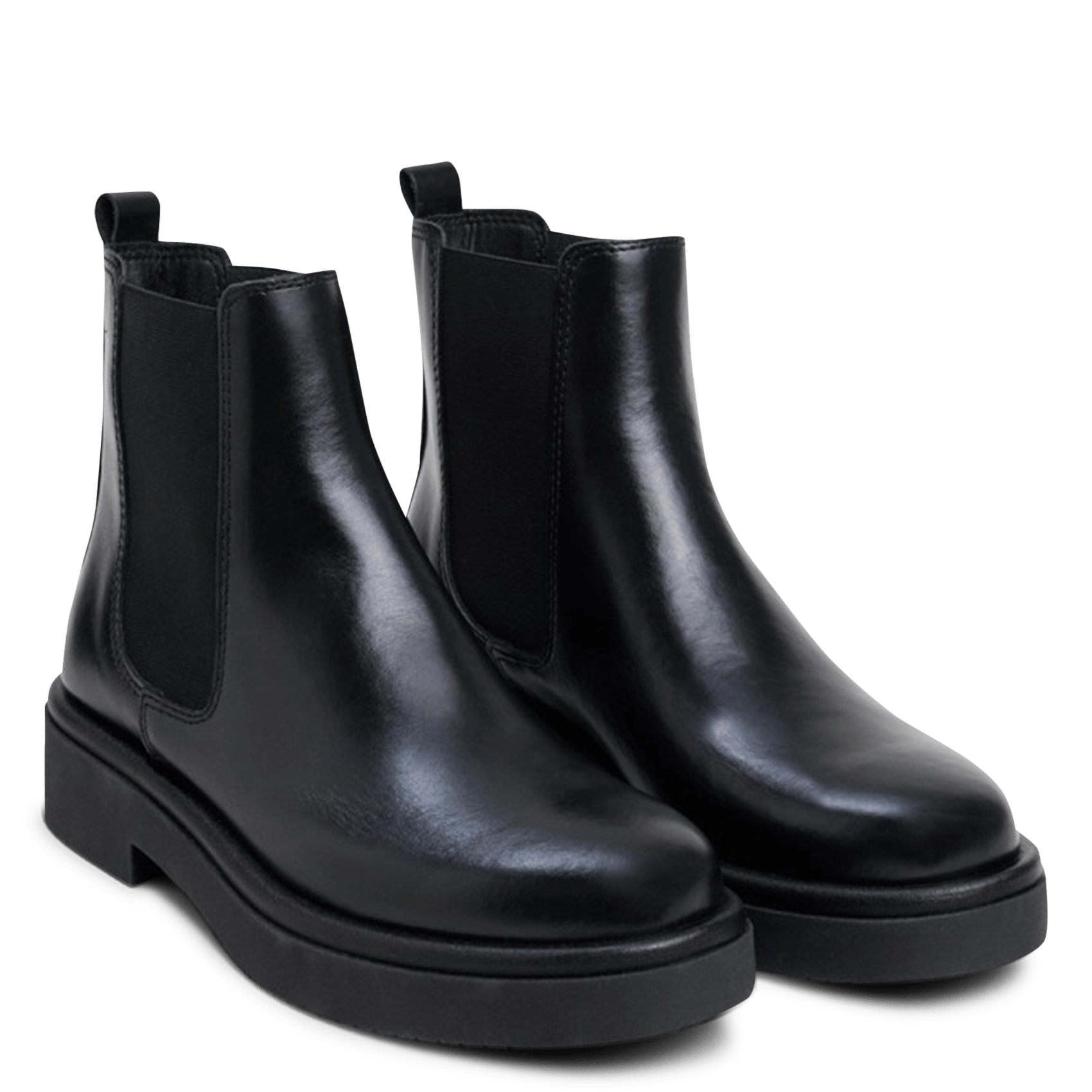 Chelsea-Boots aus Leder mit dicker Sohle JONAK Schwarz