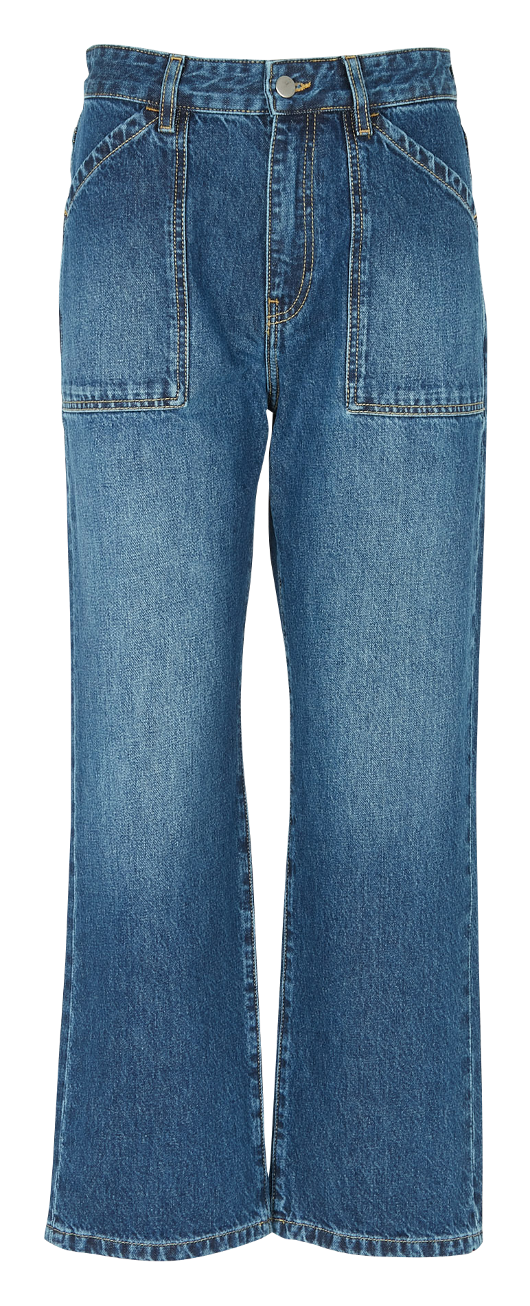 Straight-leg cotton jeans ACQUAVERDE Faded jeans