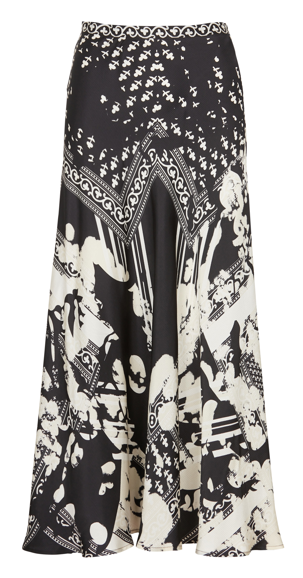 Jupe longue imprimé MES DEMOISELLES Noir