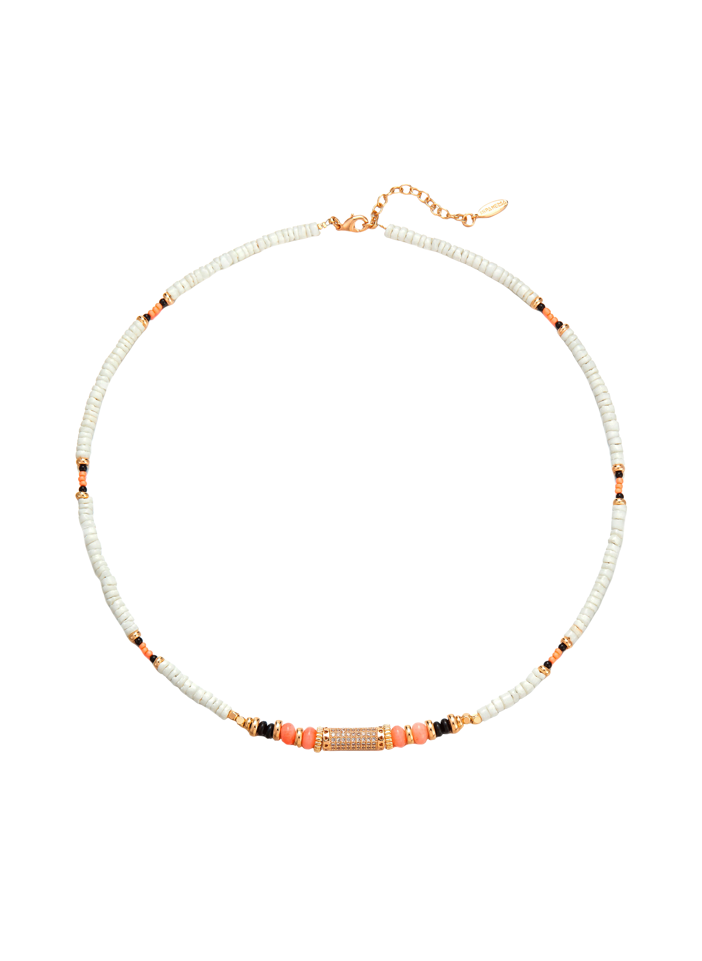 Bead necklace HIPANEMA White