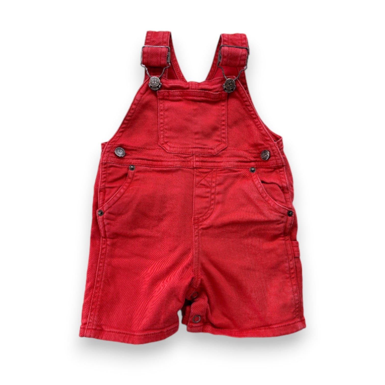 Baby red overalls - 6 months BONPOINT - Seconde Main Red