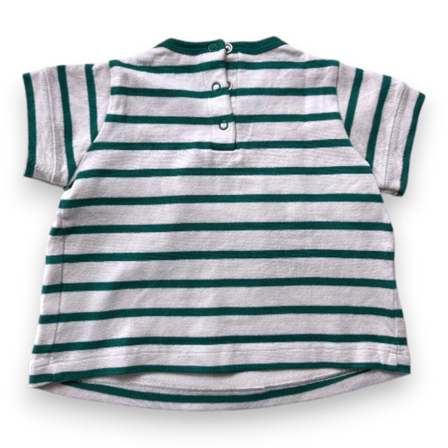 Green baby T-shirt - 12 months PETIT BATEAU - Seconde Main Green