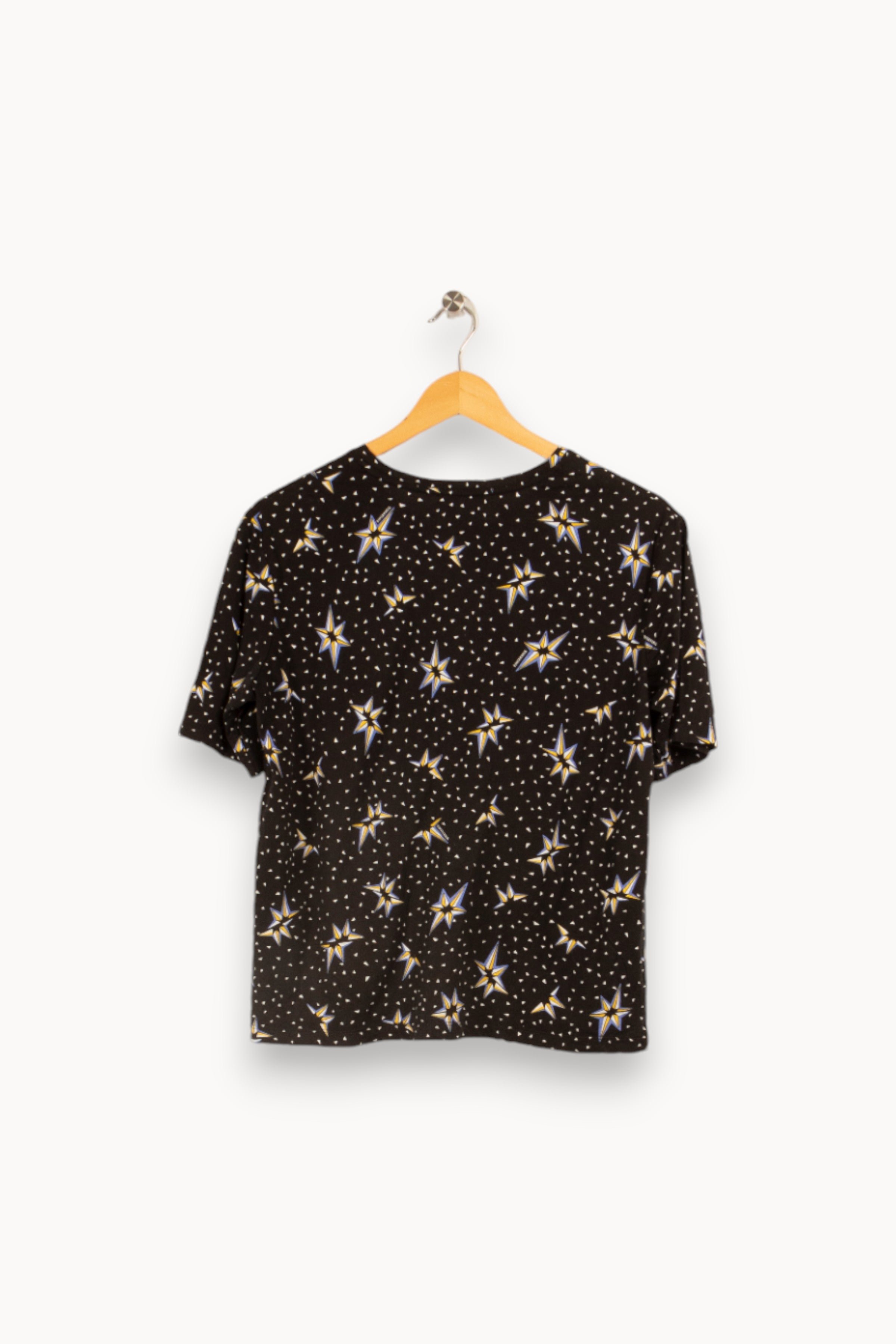 Black t-shirt with patterns BIMBA Y LOLA - Seconde main Black
