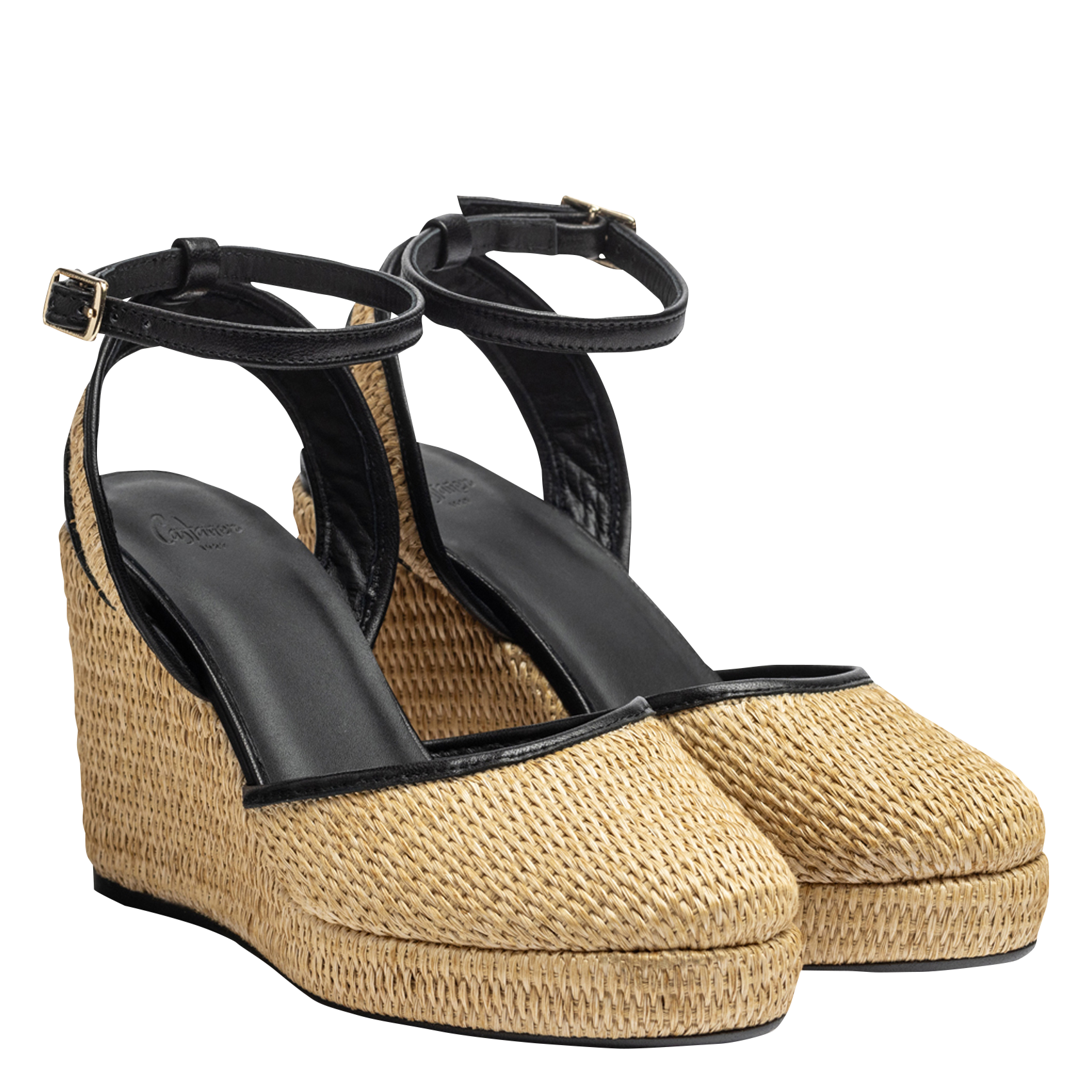Sandales à talons compensés CASTANER Noir