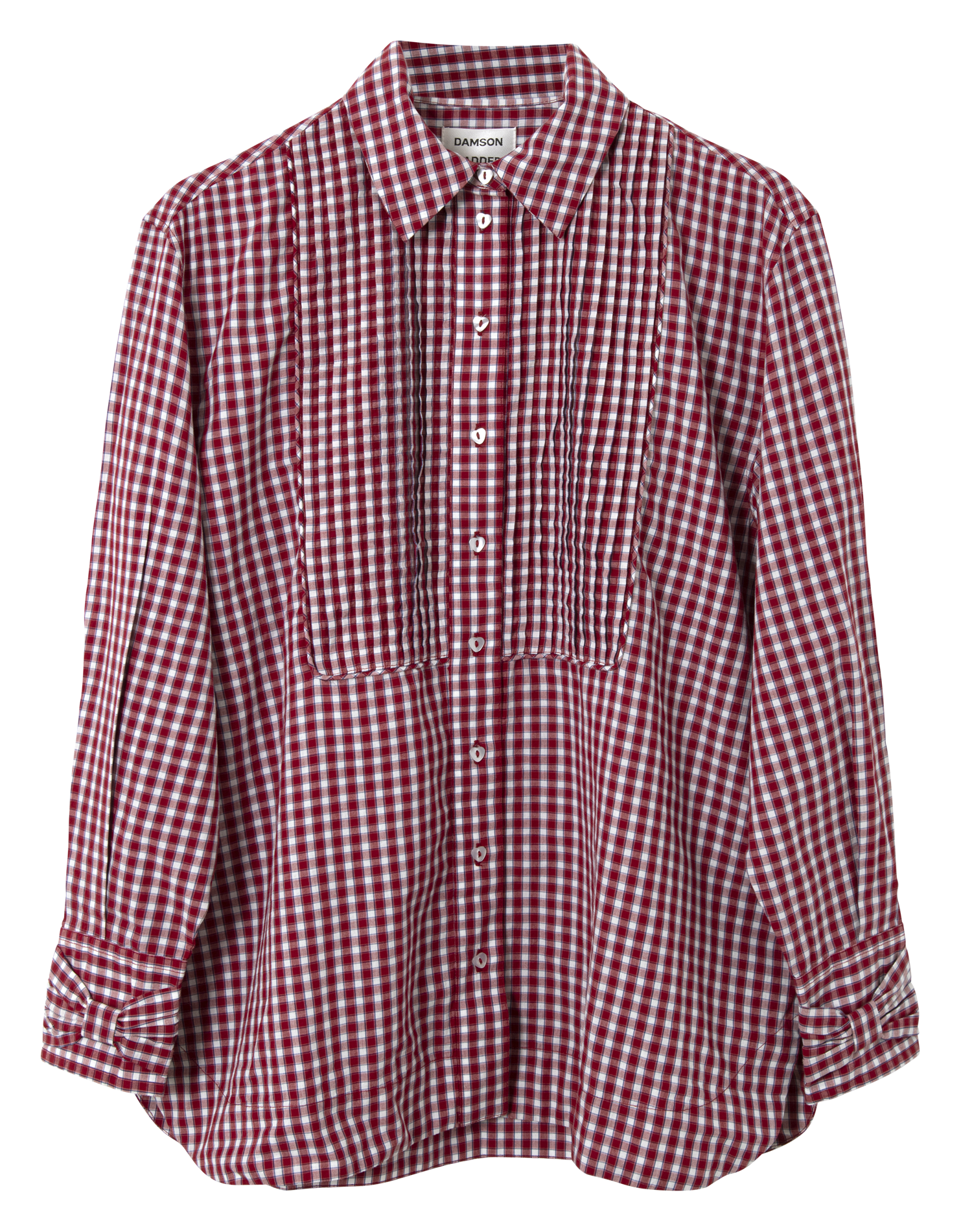 Straight gingham shirt DAMSON MADDER Brown