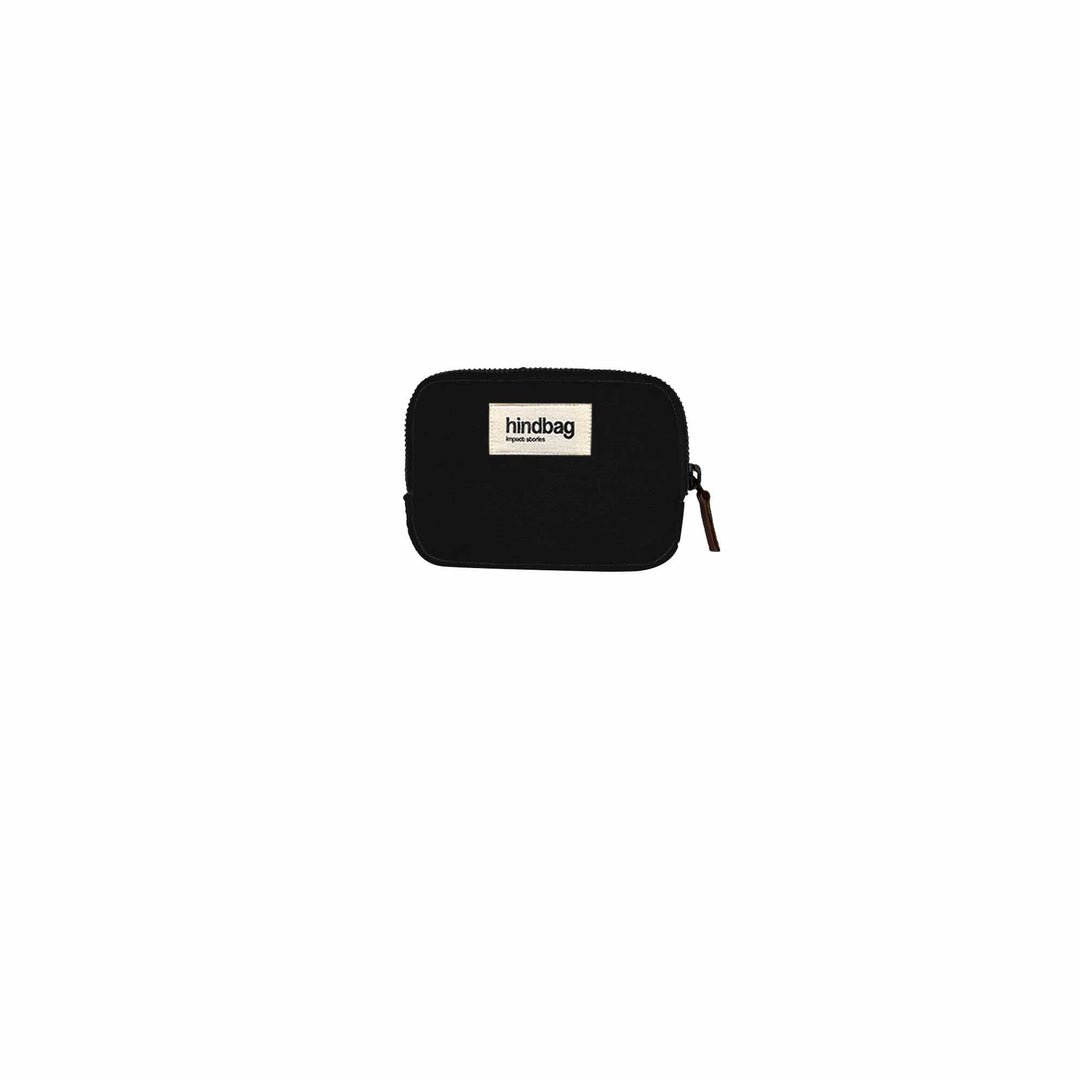 Cotton coin purse  Noir