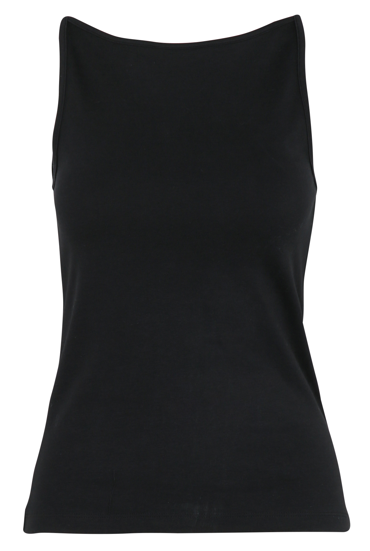 Top droit en coton MAISON 123 Noir