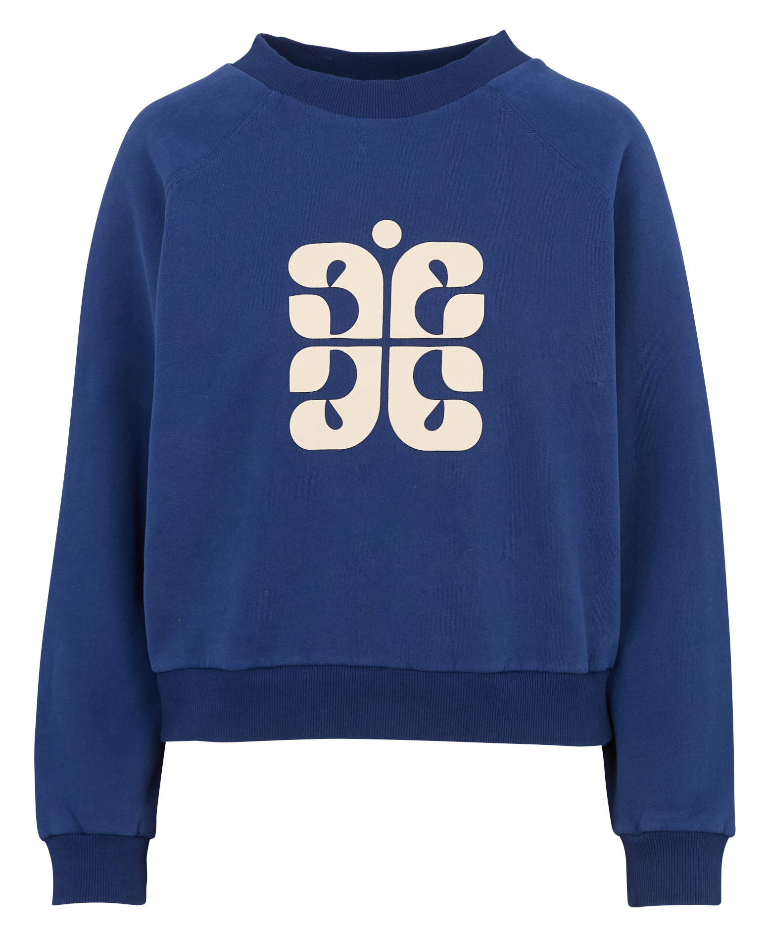 Rundhalsausschnitt Bio-Baumwoll-Boxy-Sweatshirt EMILE ET IDA Blau