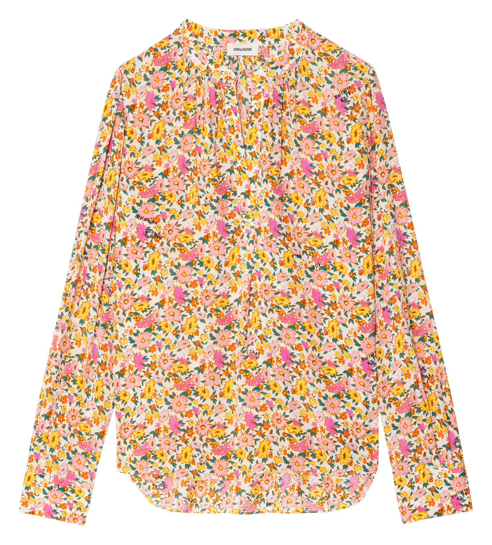 Camicia dritta in viscosa stampata ZADIG&VOLTAIRE Bianco