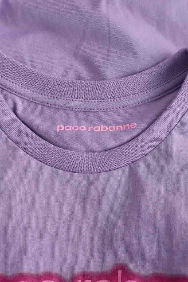 Cotton T-shirt PACO RABANNE - Seconde Main Purple