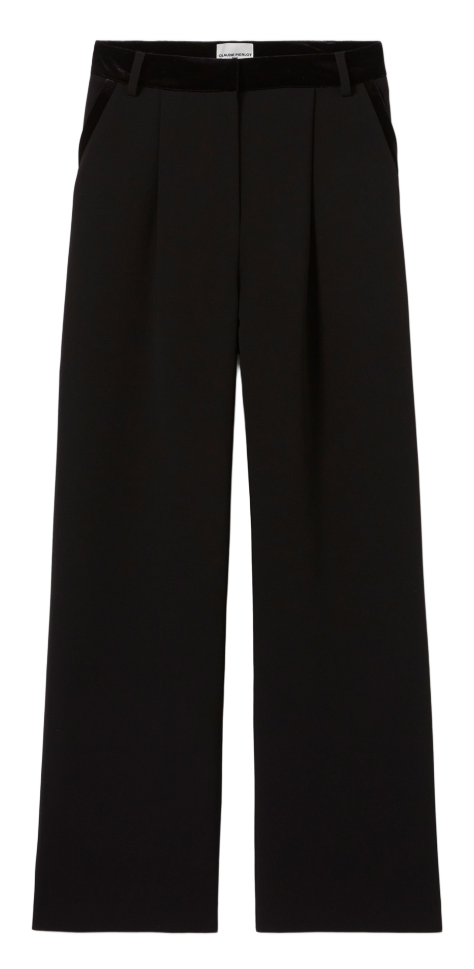 Bundfaltenhose mit hohem Bund CLAUDIE PIERLOT Schwarz
