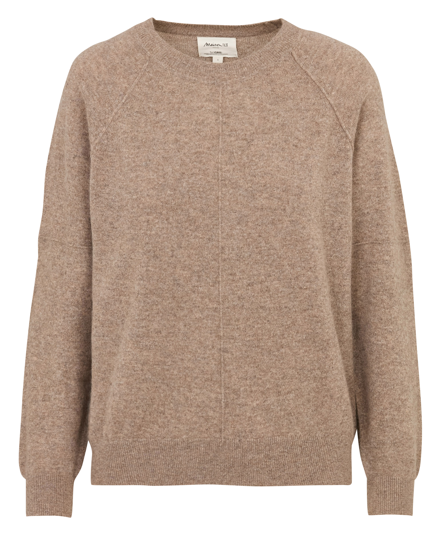 Belted cashmere sweater MAISON 123 Beige