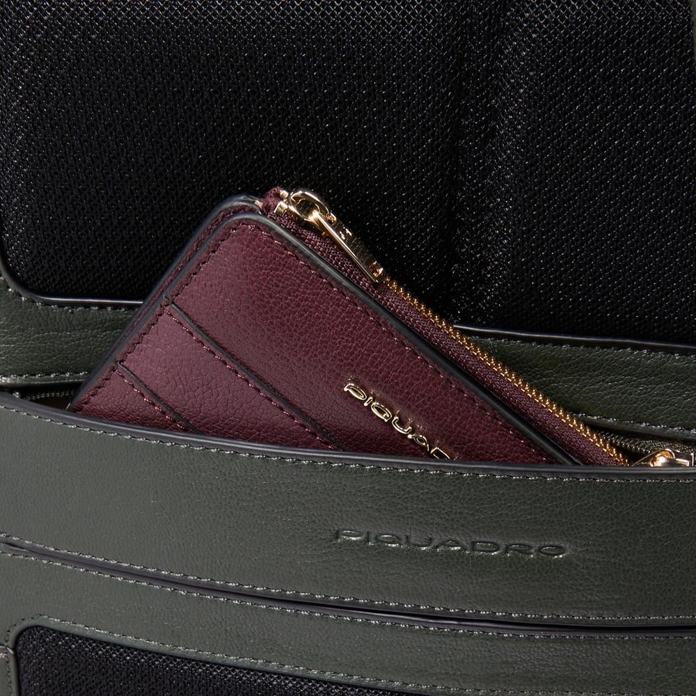 Expandable Laptop Backpack 15.6" PIQUADRO Green