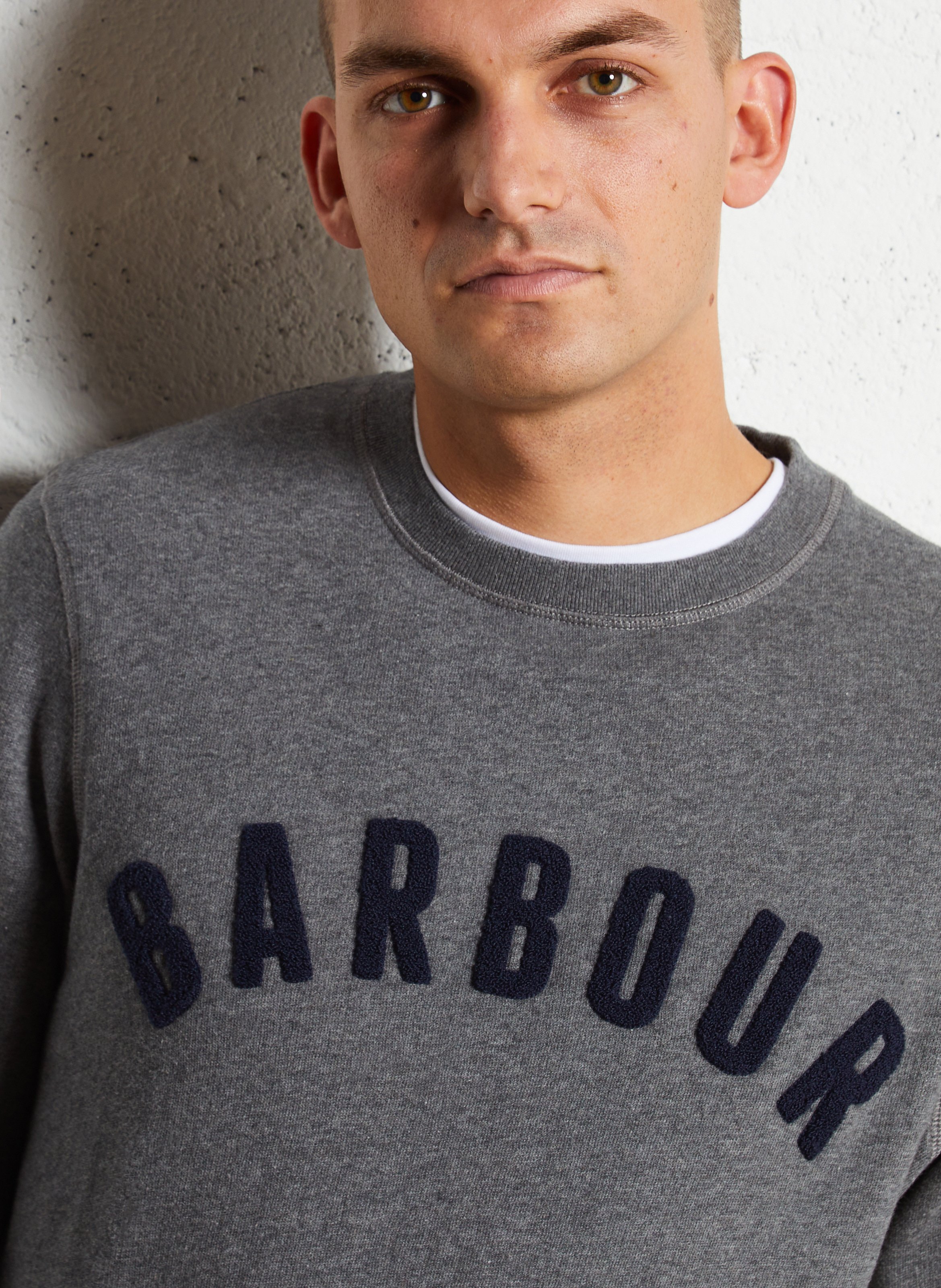 Effen sweater BARBOUR Grijs