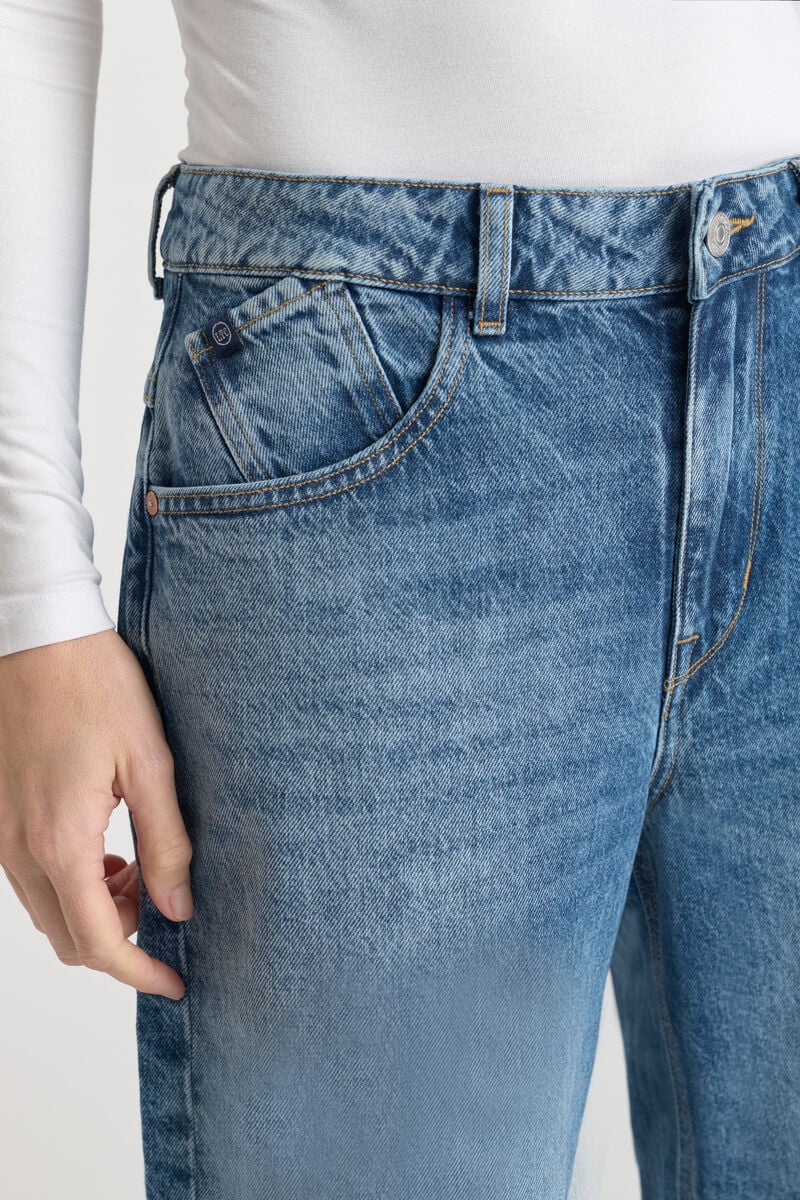 Loose jeans, wide leg, length 34 LE TEMPS DES CERISES Blue