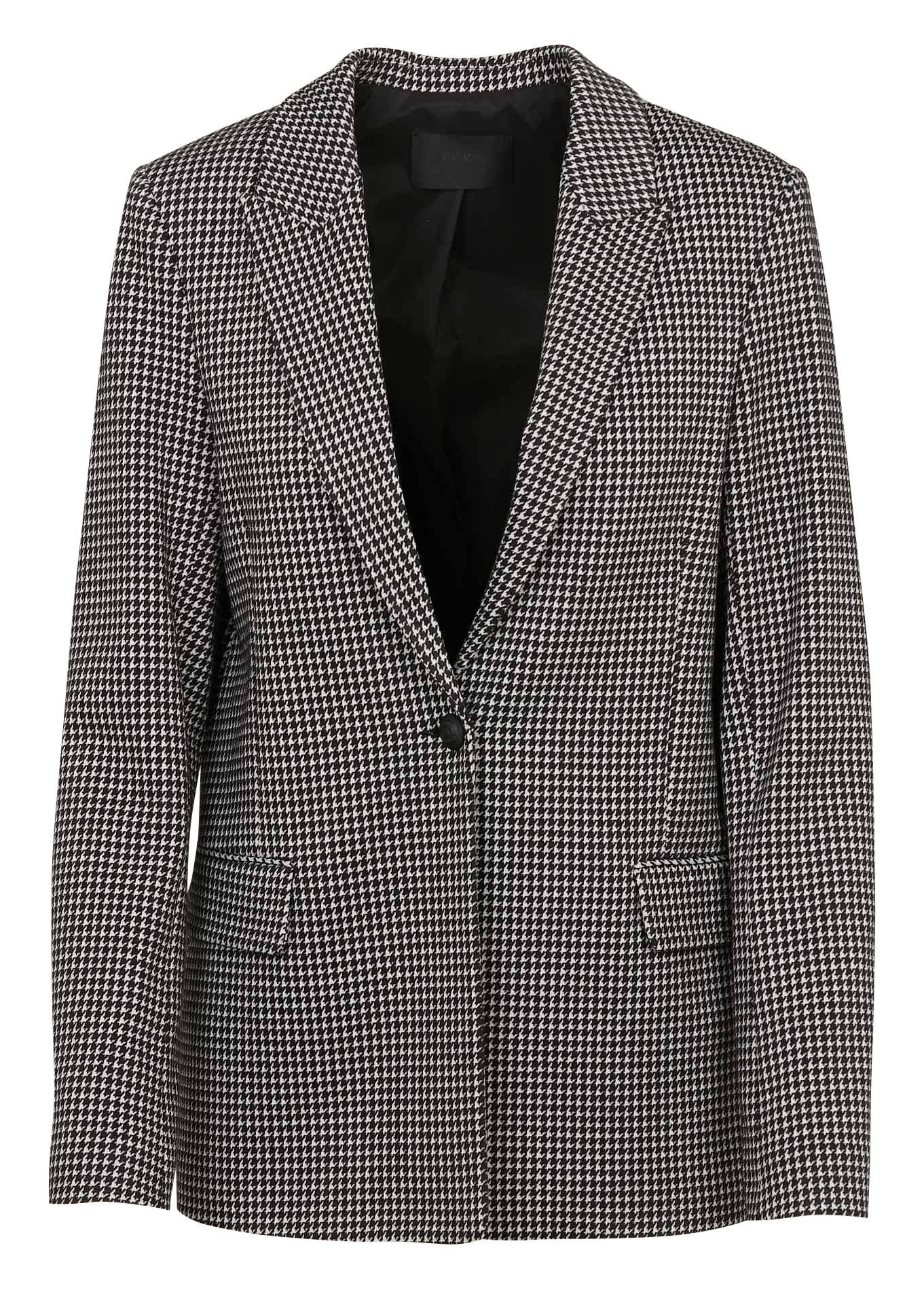 Straight printed tailored jacket IKKS Black