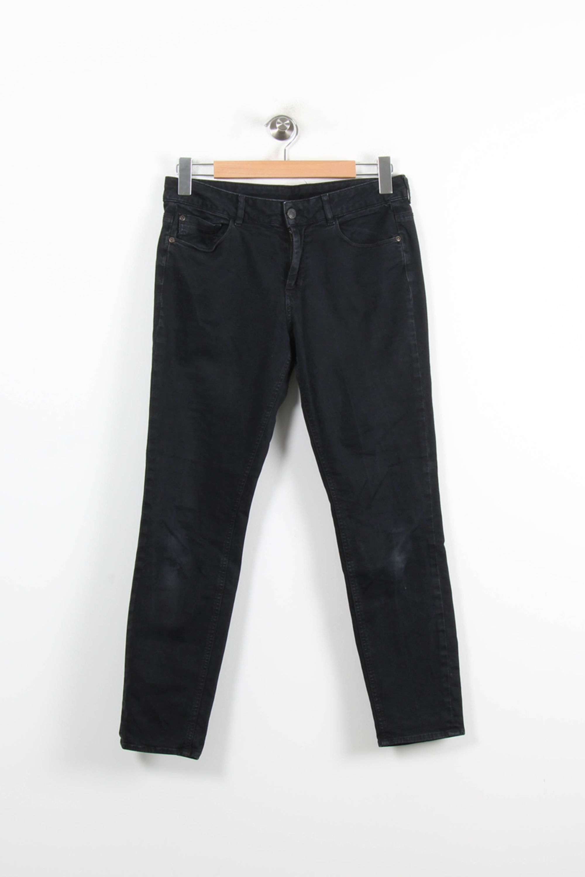 Cropped slim jeans with studs COMPTOIR DES COTONNIERS - Seconde main Black