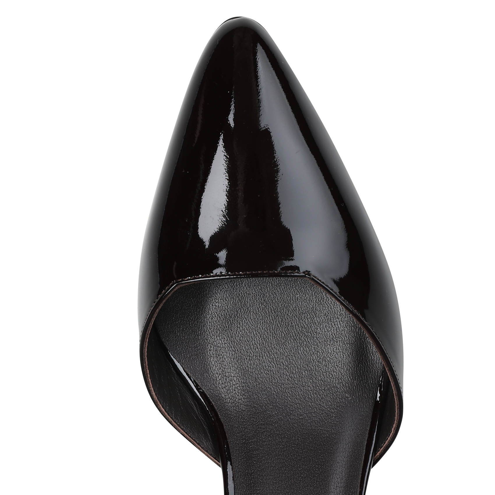 Ella - Lackleder-Pumps RIVECOUR Braun