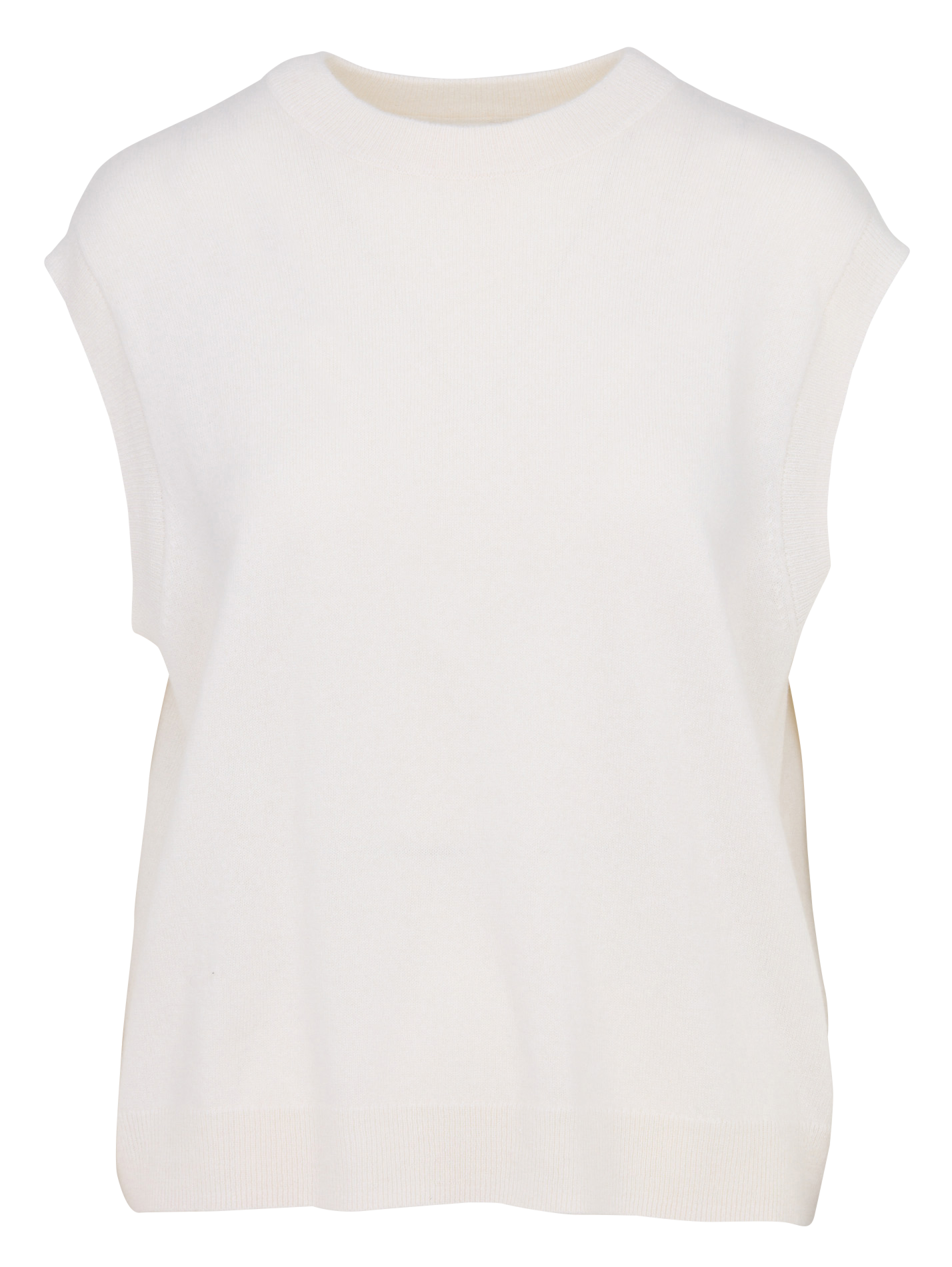 Pull ample sans manches col rond en cachemire SUD EXPRESS