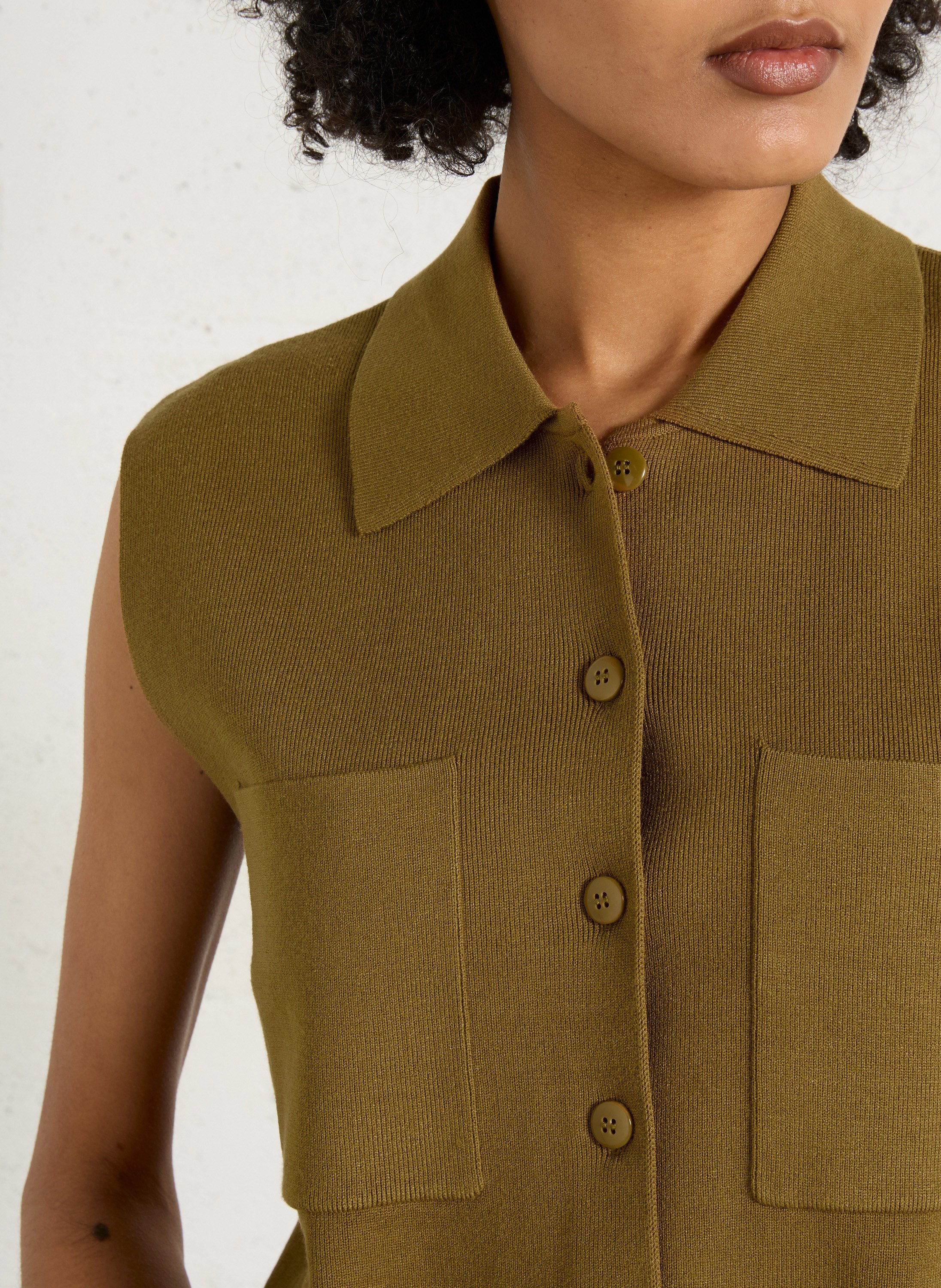 Gilet col classique  MAISON 123 Vert